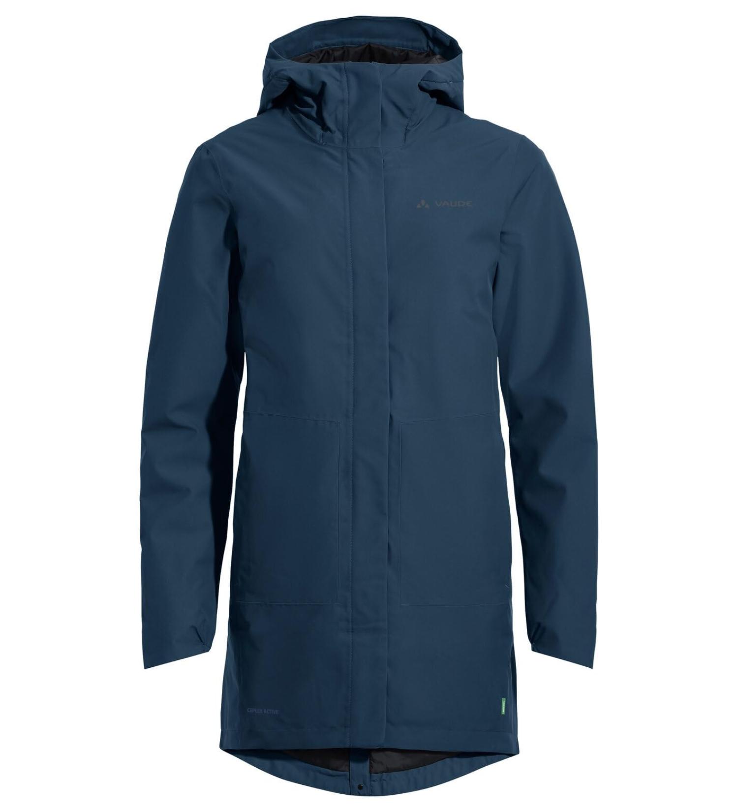 VAUDE Women's Cyclist Padded Parka II Jacket 44 Dark Sea | International Shipping Available - Buy Online on GoSupps.com
