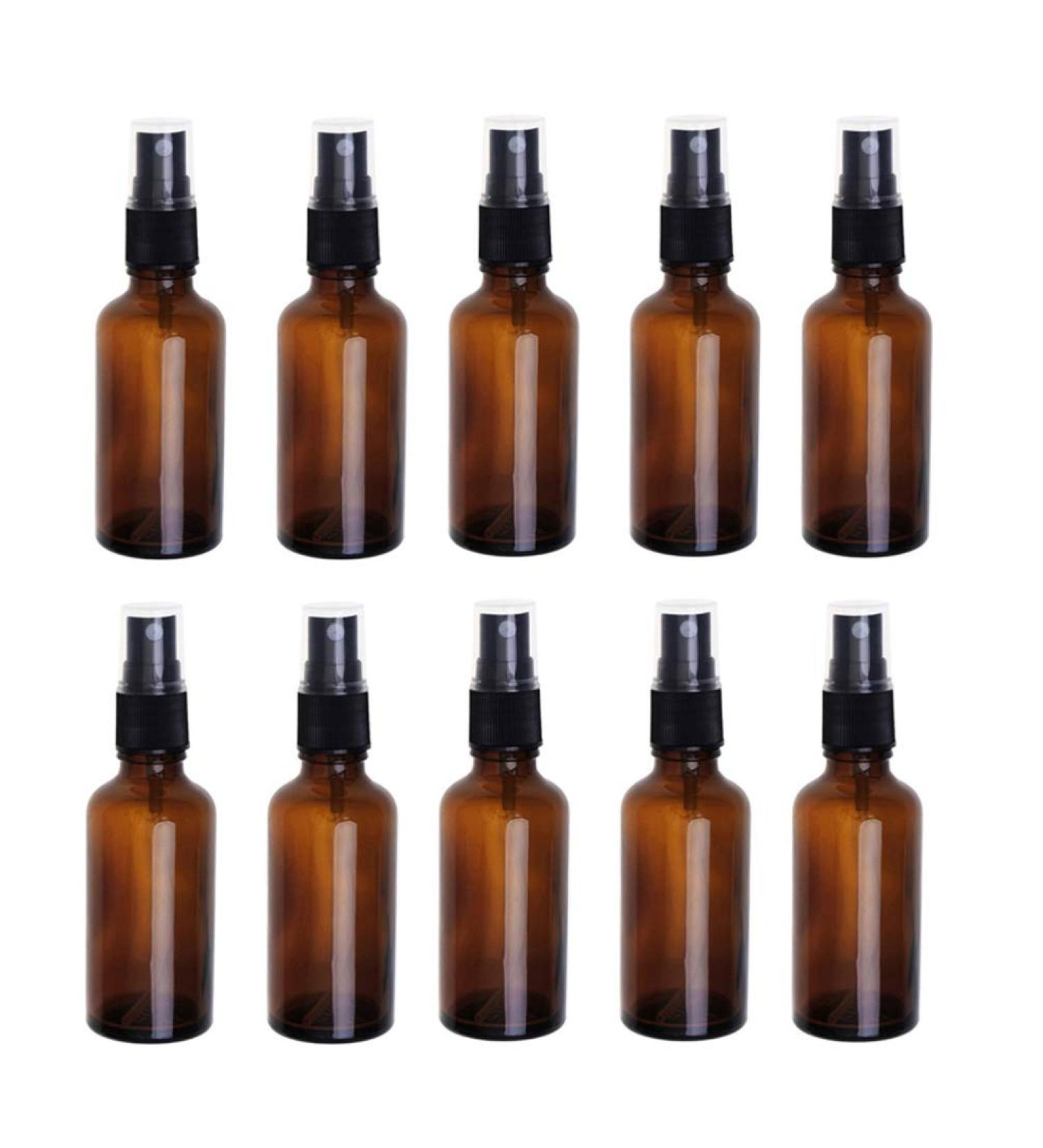 Frcolor 50ml Brown Spray Bottle with Refill - Fine Fog Atomizer for Essential Perfume Oil | International Shipping - Buy Online on GoSupps.com