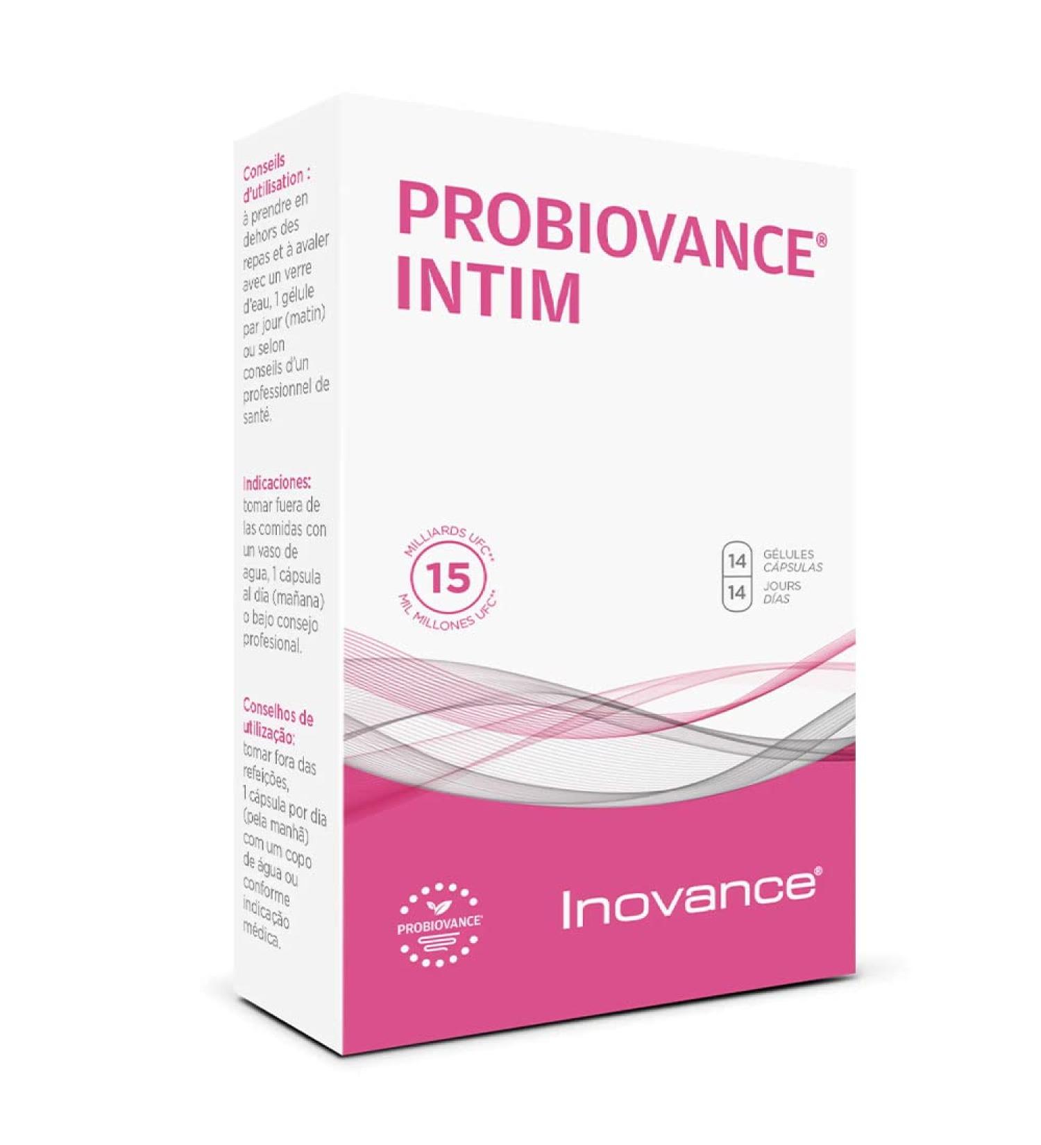 INOVANCE PROBIOVANCE INTIM 14cap is a capsule formula designed for regular use It is especially useful for those looking for an easytouse form The package contains 14 capsules This makes it