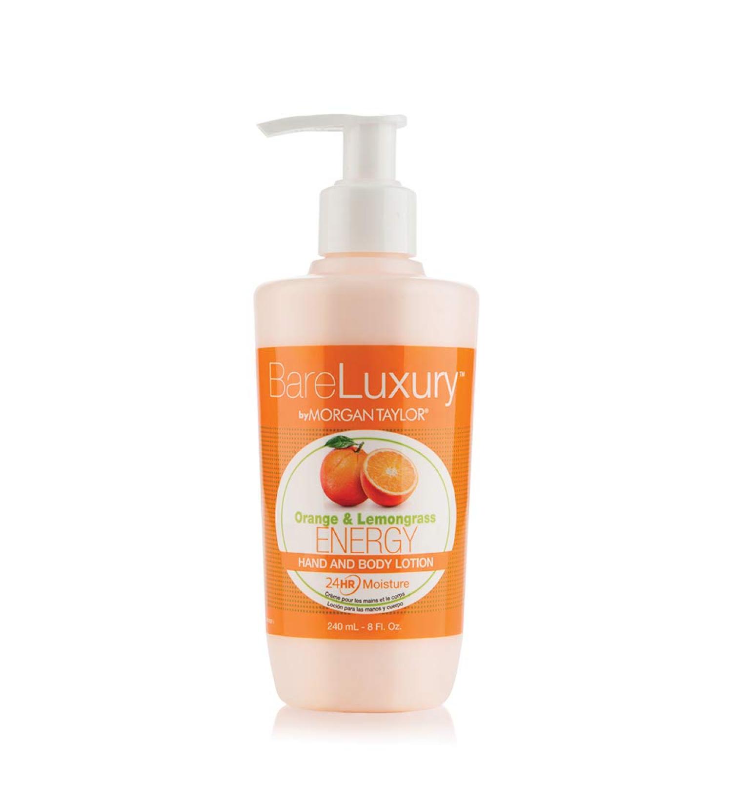 Morgan Taylor - BareLuxury - Hand & Body Lotion - Orange & Lemongrass - Energy - 8 oz