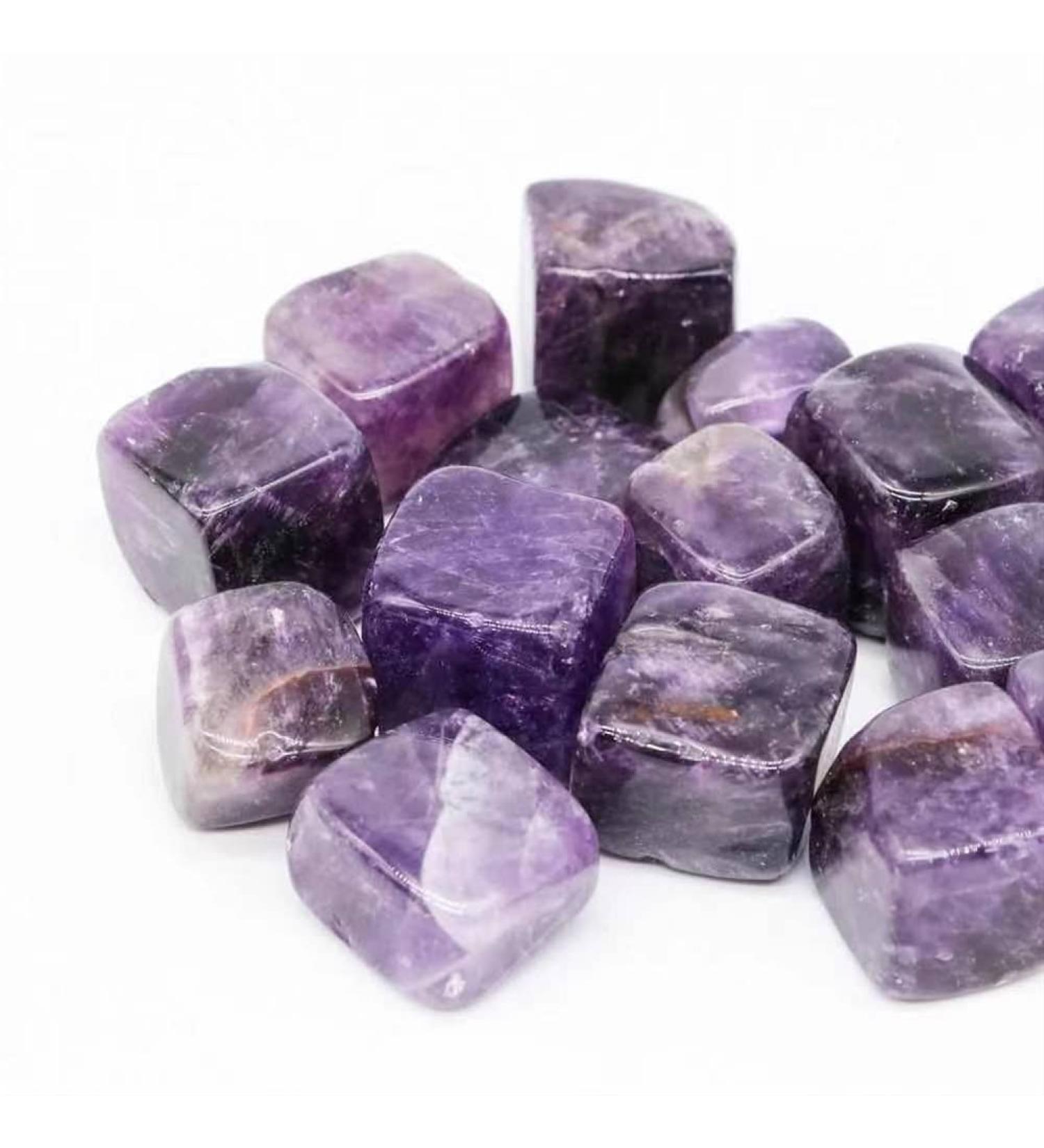 Crystal 9pc 15mm-20mm Natural Dream Amethyst Cube Tumbles Stone Gift for Decoration JZIGTDEM - Buy Online on GoSupps.com