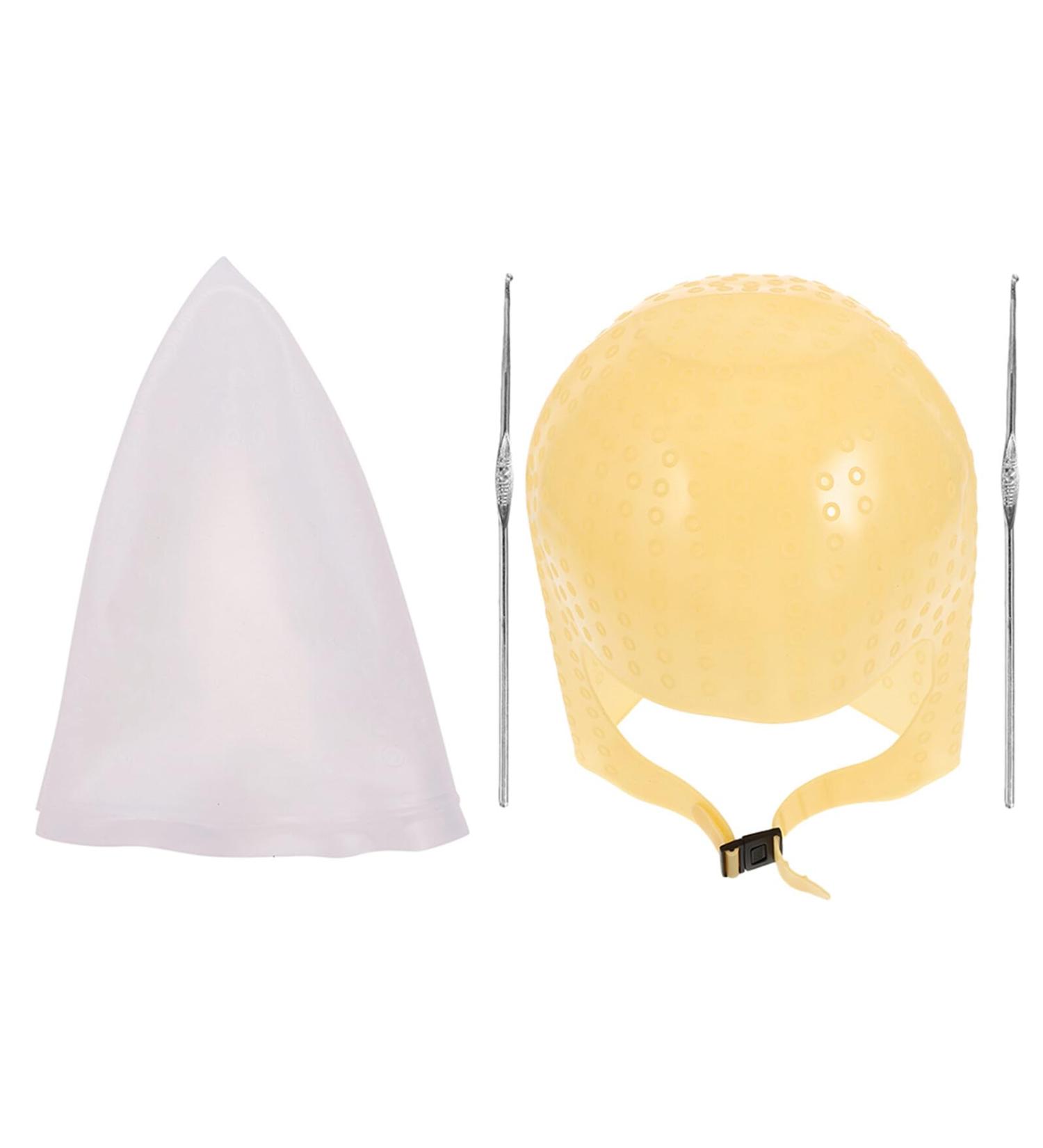 VICASKY Bonnet De Coloration Capillaire En Silicone 2 Pi ces Taille Avec Aiguille Pour M ches Femme Cheveux Longs Et Courts Utilisation Maison Et Salon De Coiffure - Buy Online on GoSupps.com