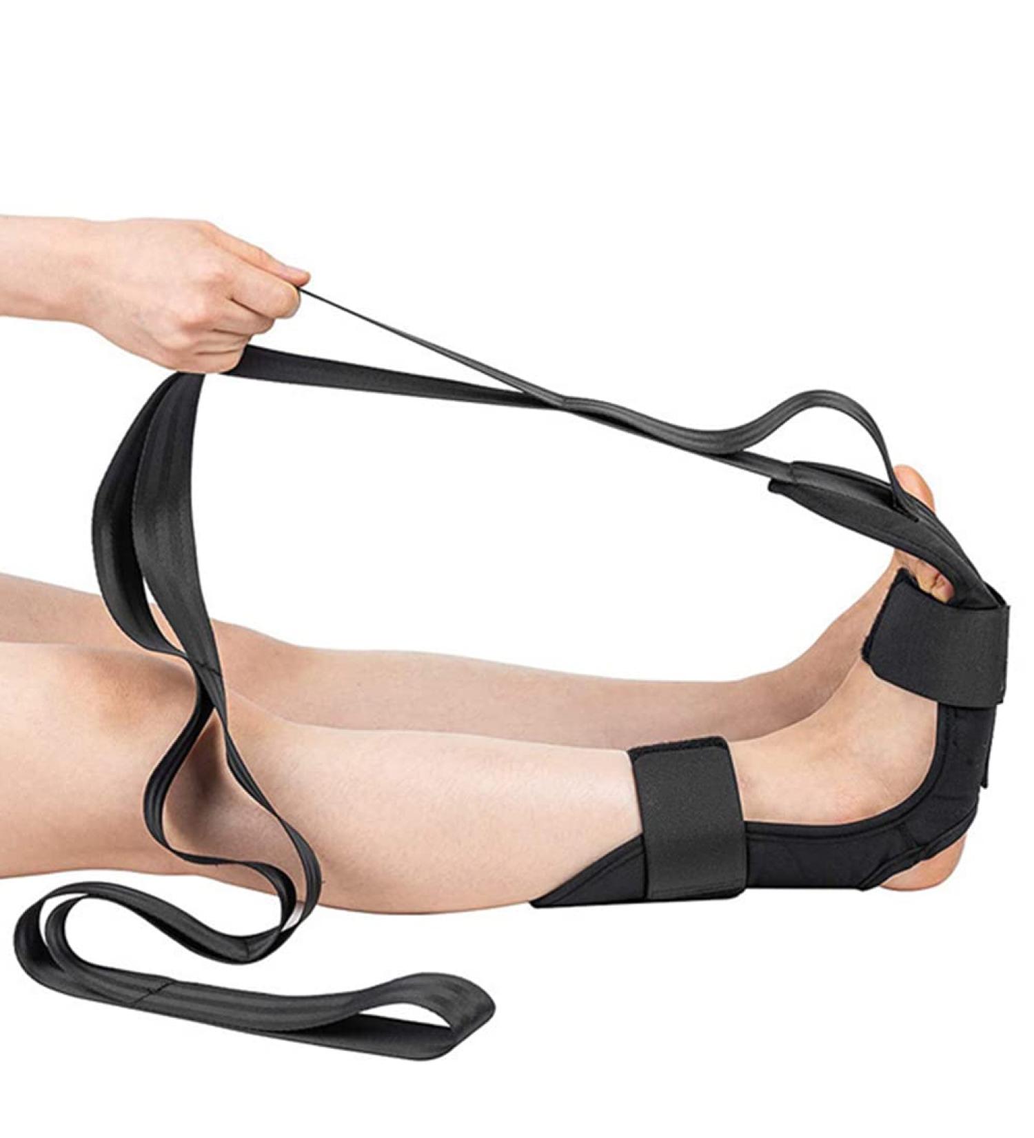 Lxnderment Foot and Calf Stretcher Brace for Plantar Fasciitis, Heel Spurs, Achilles Tendonitis - Relief for Leg and Thigh with Stretching Strap - Buy Online on GoSupps.com