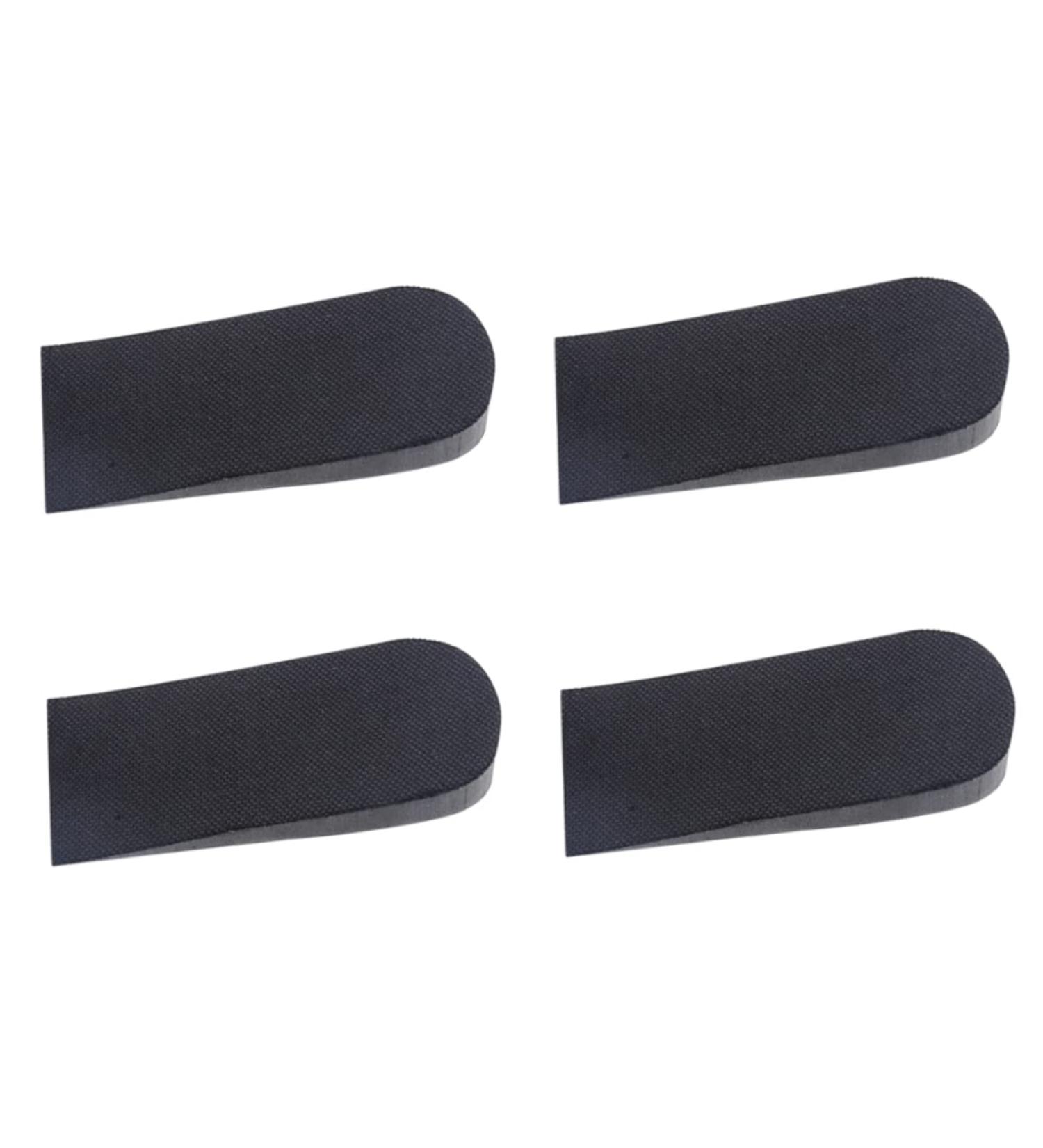 Healvian Silicone Gel Height Lift Inserts - 2 Pairs, Invisible Heel Support Pads for Height Increase - Adjustable Black Elevator Shoe Inserts - Buy Online on GoSupps.com