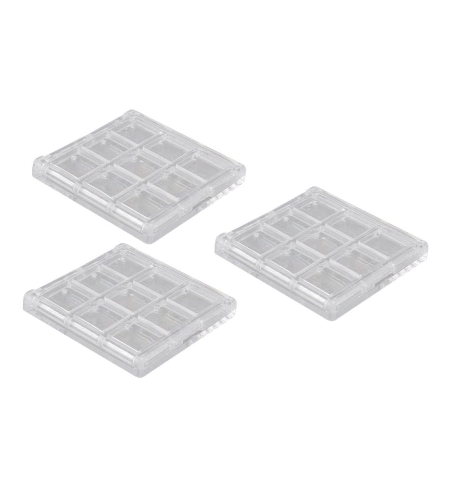 MAGICLULU Lip 3pcs Boxes Eye Shadow Box Eyeshadow Makeup Travel Containers Lipstick Storage Case Loose Powder Empty Eyeshadow - Buy Online on GoSupps.com