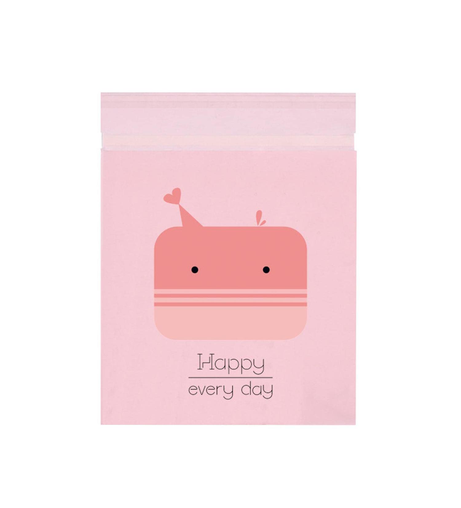 Mobile Disposable Garbage Bags Portable Adhesive Garbage Bags Household Kitchen Disposable Plastic Bags 15 / Bag Pinkcartoon(15PCS/Bag) - Buy Online on GoSupps.com