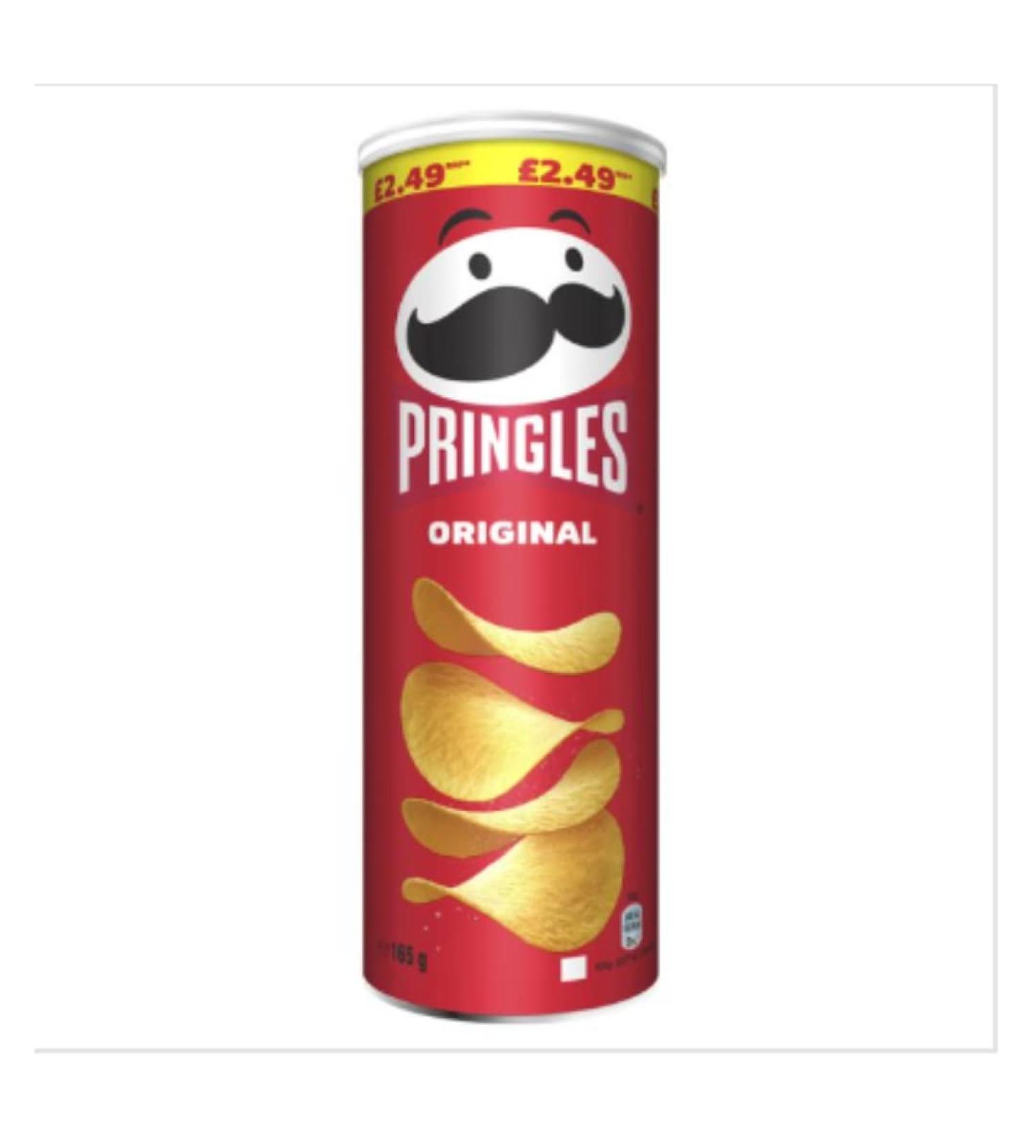 Pringles Original Crisps 165g x Case of 6