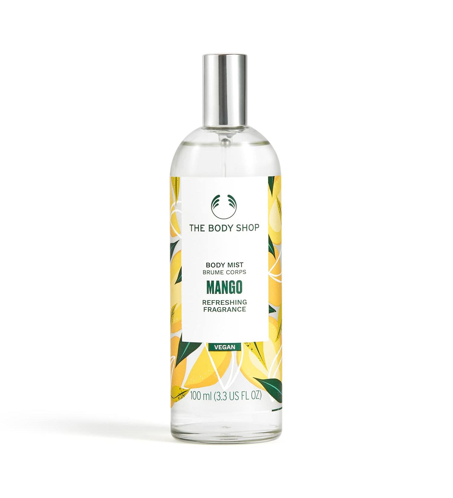 The Body Shop Mango Body Mist Refreshes and Cools with a Fruity Scent Vegan 3.3 oz - Buy Online on GoSupps.com