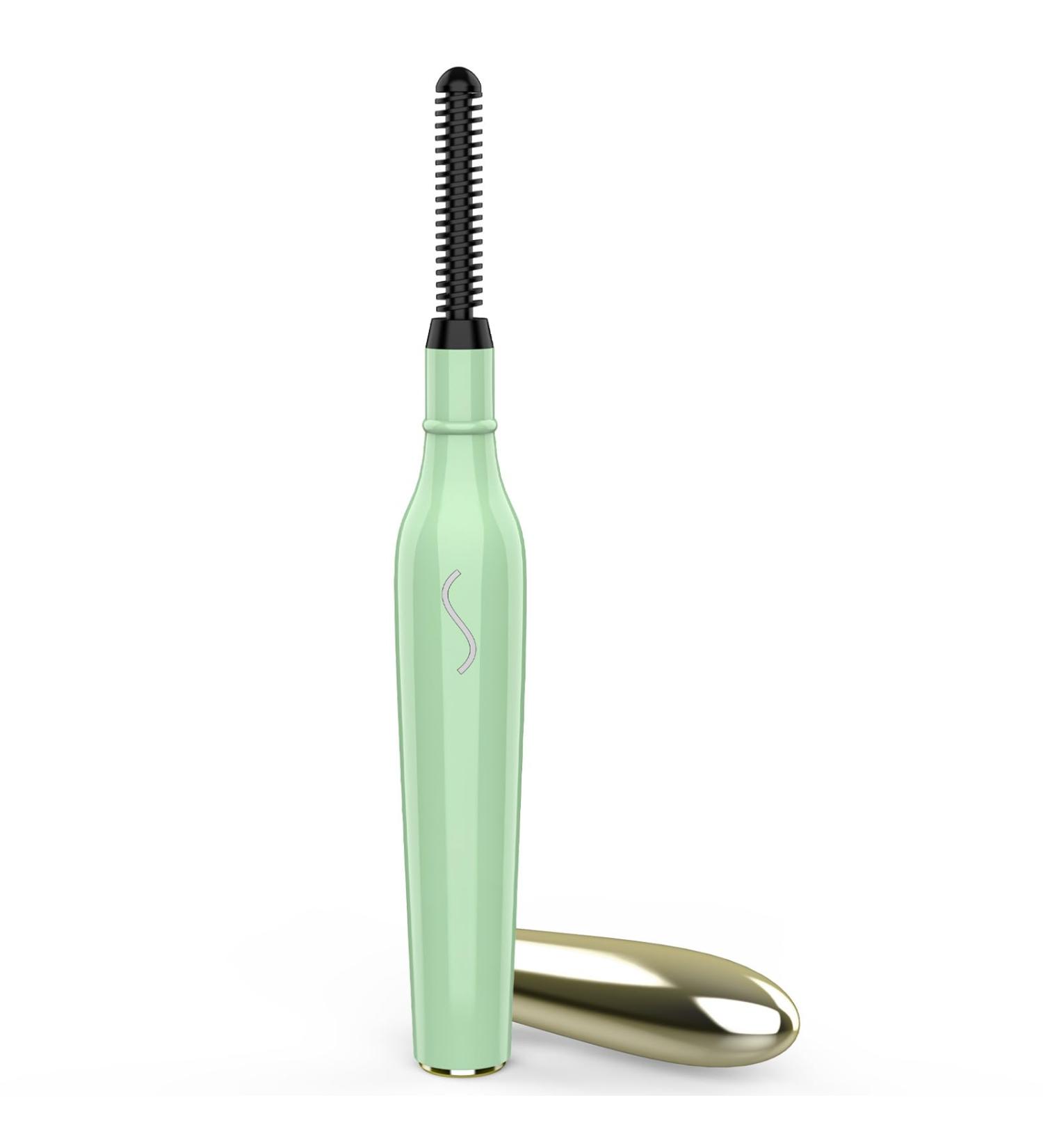Heated Eyelash Curler - Rechargeable USB Electric Curler & Silicone Comb for Perfect Lashes - Buy Online on GoSupps.com