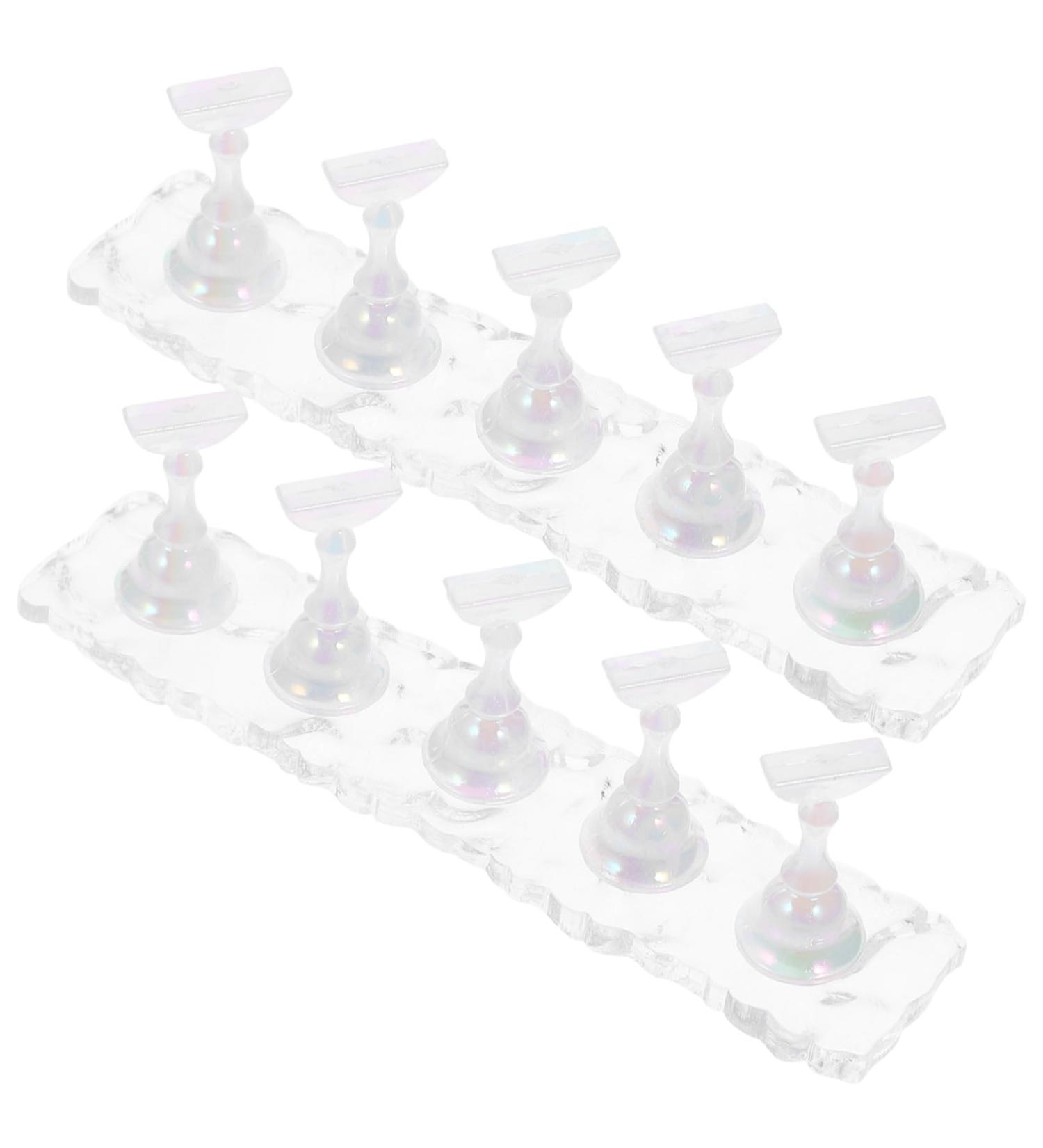 DRESSOOS 2 Sets Manicure Practice Base Nail Display Holder Nail Art Stand Press on Nails Display Holder Nail Tip Holders Nail Stands Show Rack Fake Nail Holder Fairy False Nails Acrylic - Buy Online on GoSupps.com