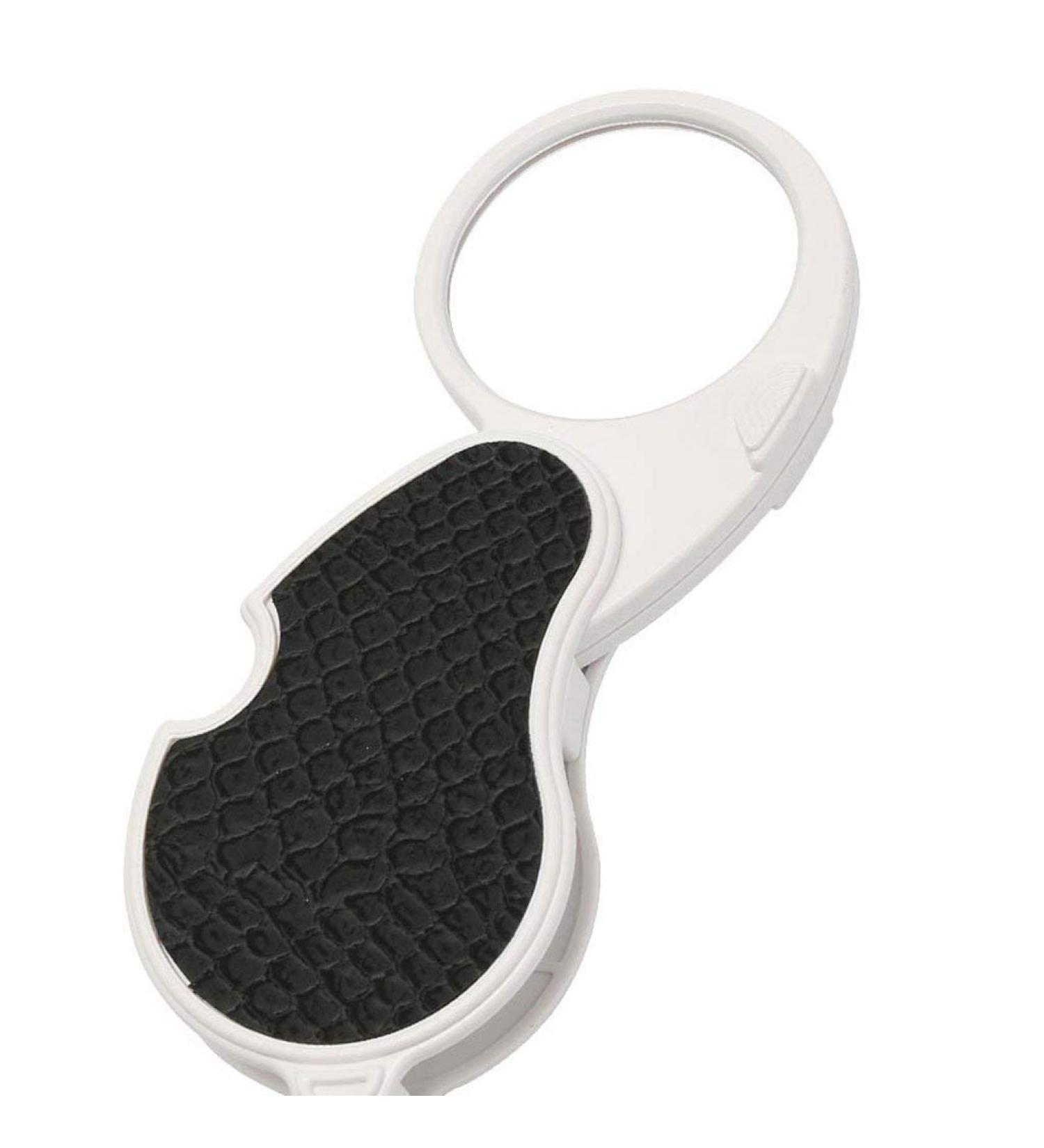 Portable Key Chain 10 Times Reading Magnifying Glass Mini Folding Handheld 5 Times High-Definition Magnifying Glass with LED Lights Magnifiers