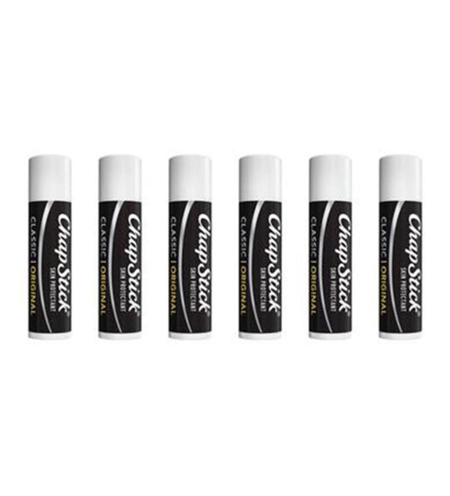 ChapStick Classic Original Skin Protectant / Sunscreen SPF 4, 0.15 Ounces (Pack of 6)