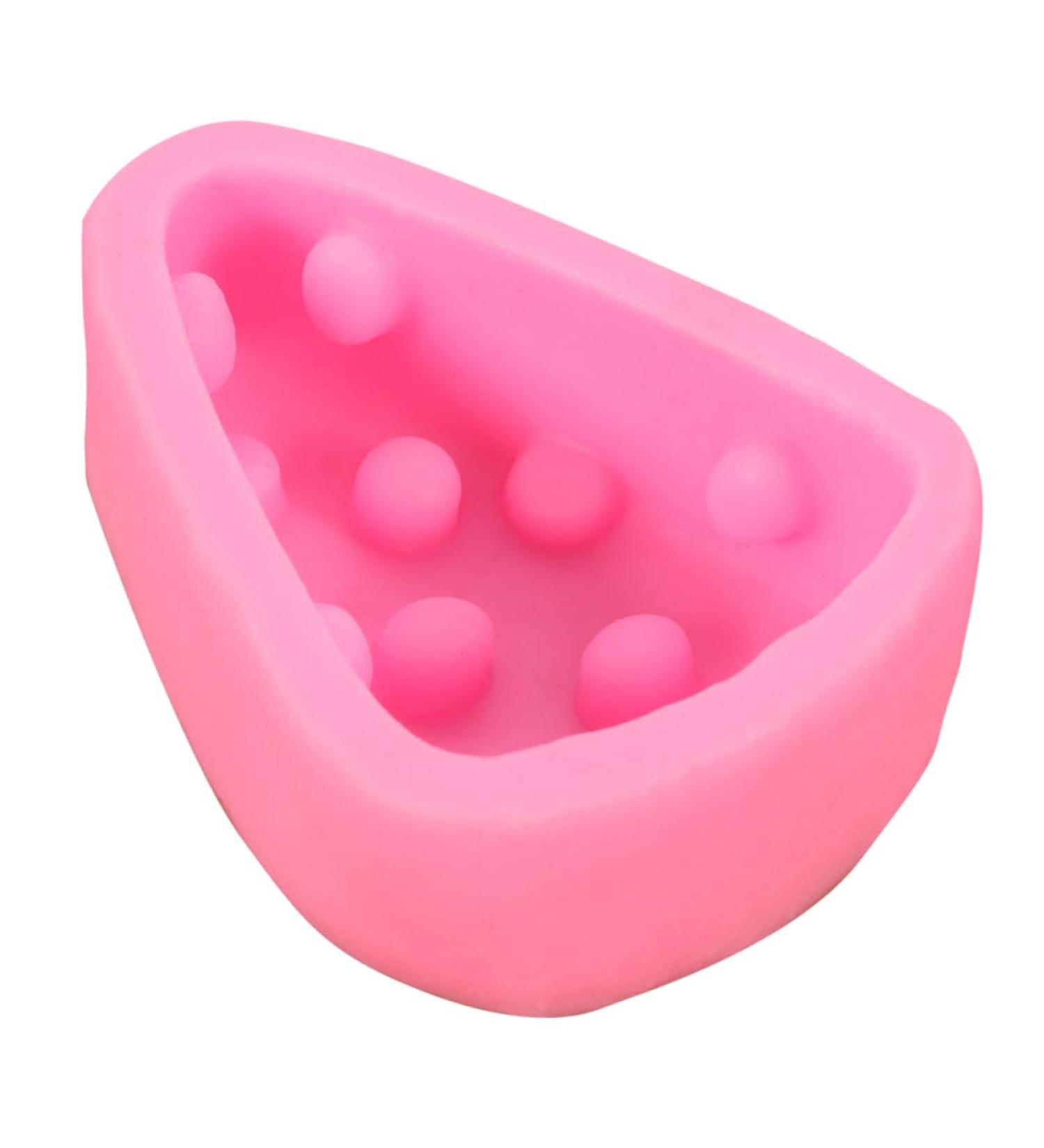 MAGICLULU Soap Mold Triangle Mold Sushi Mold Maker Capacillos para Cupcake Silicone Baking Molds Silicone Cheese Mold Cookie Mold Silicone Candy Mold Cakes Chocolate France 3D Pink - Buy Online on GoSupps.com
