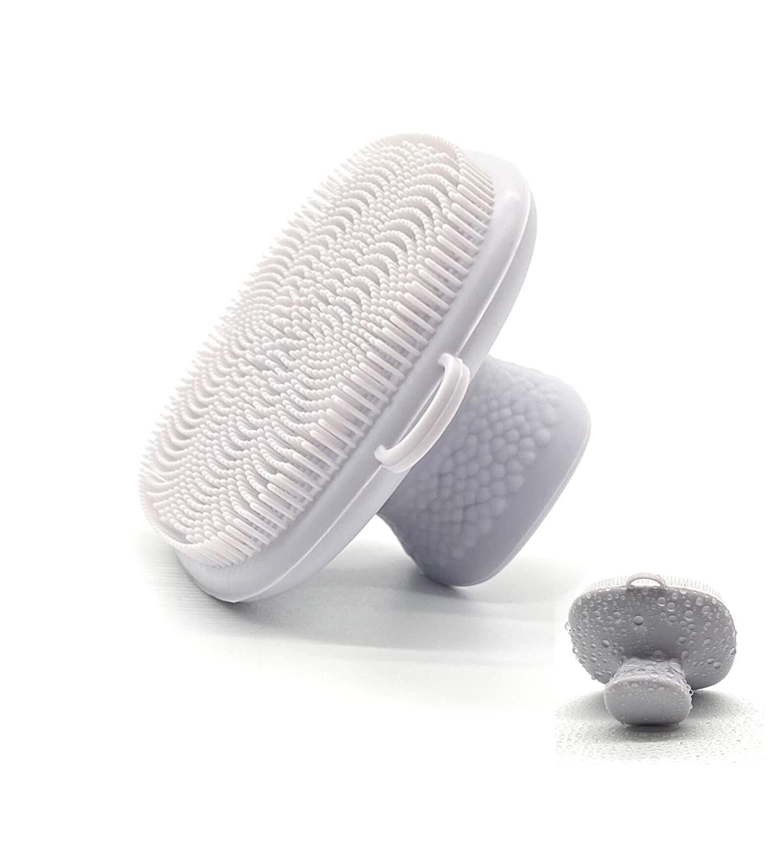 Silicone Facial Cleaning Brush - Manual Scrubber Pad for Deep Cleaning & Acne Removal | One Blackwood Pore Cleanser - Buy Online on GoSupps.com