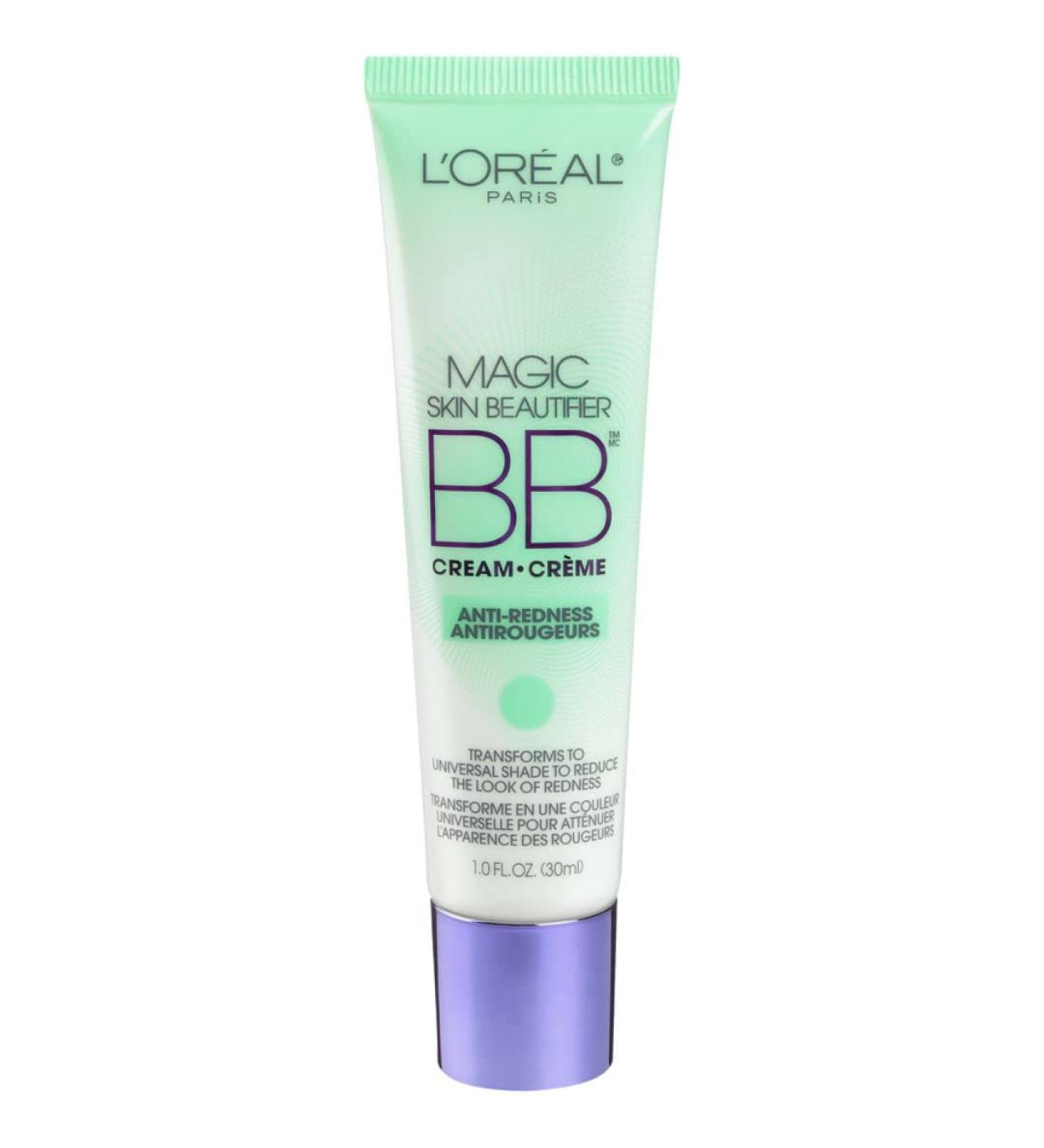 L'Oreal Magic Skin Beautifier BB Cream 820 Anti-Redness - 1 fl oz (30 ml) | Best BB Cream for Flawless Skin - Buy Online on GoSupps.com