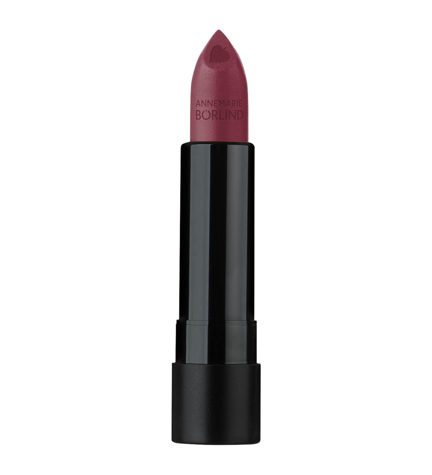 Annemarie B rlind Natural Beauty Lipstick Cassis (4 ml) - Vegan Hydrating Intensive Color & Shine - Buy Online on GoSupps.com