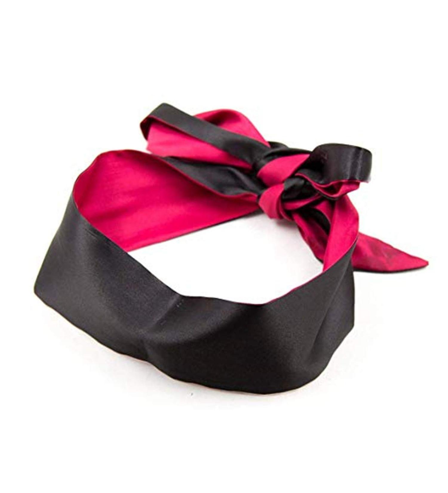 LYQLXL Satin Eye Mask - Soft Smooth Blindfold for Travel, Nap, and Meditation in Red - Buy Online on GoSupps.com
