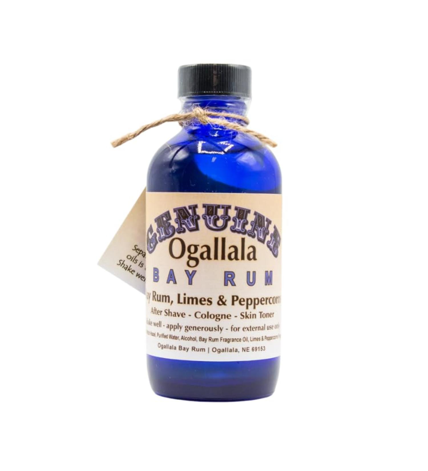 Ogallala Bay Rum | Refreshing Dual Purpose Cologne & Aftershave | Hand Crafted | Old Fashioned Bay Rum Scent With Limes & Peppercorn | 4 oz Bottle Bay Rum Scent with Limes & Peppercorn 4 Fl Oz (Pack of 1) - Buy Online on GoSupps.com