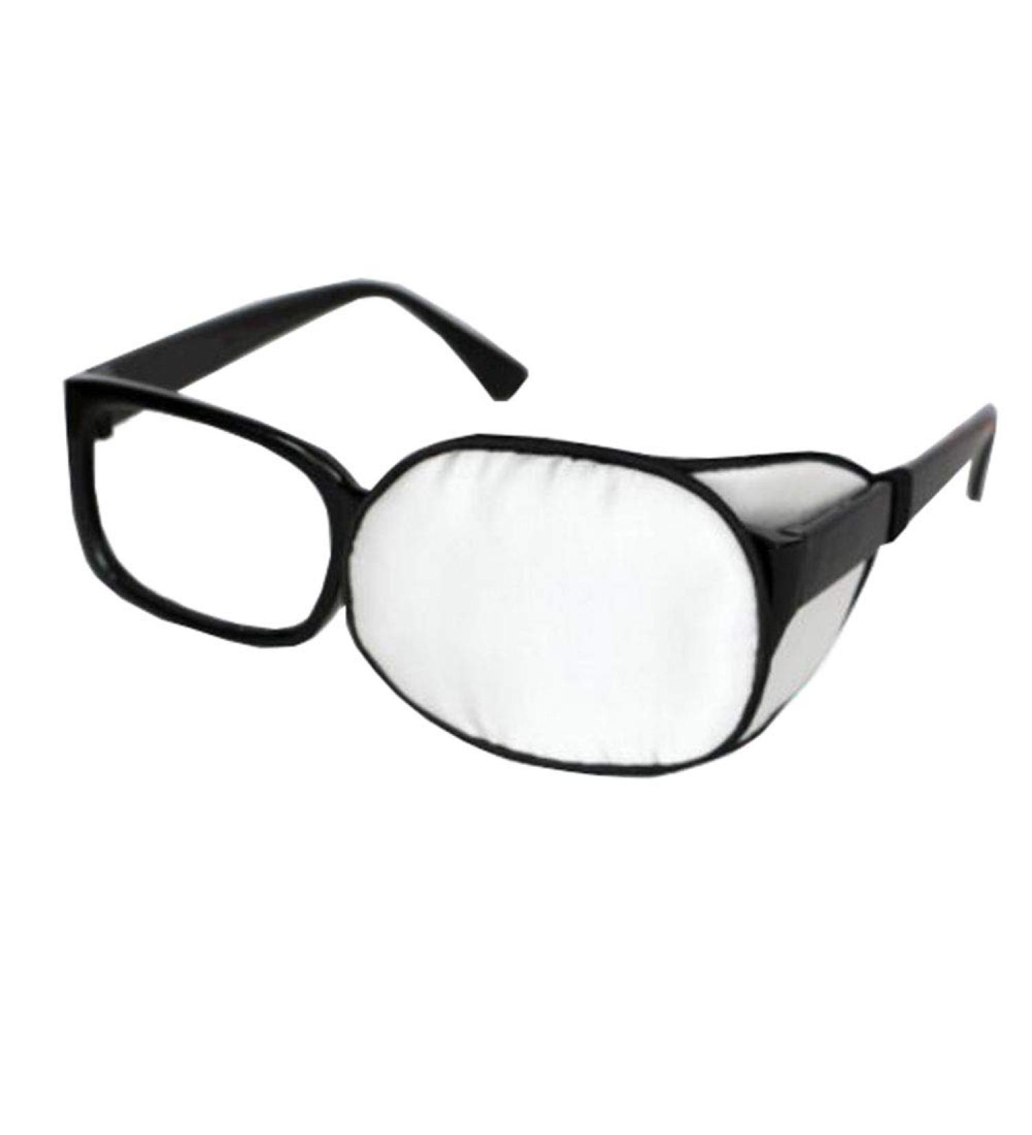 Silk Eye Mask for Amblyopia & Strabismus | Eye Patch for Glasses | Kid/Adult Visual Acuity Recovery (White) - Buy Online on GoSupps.com