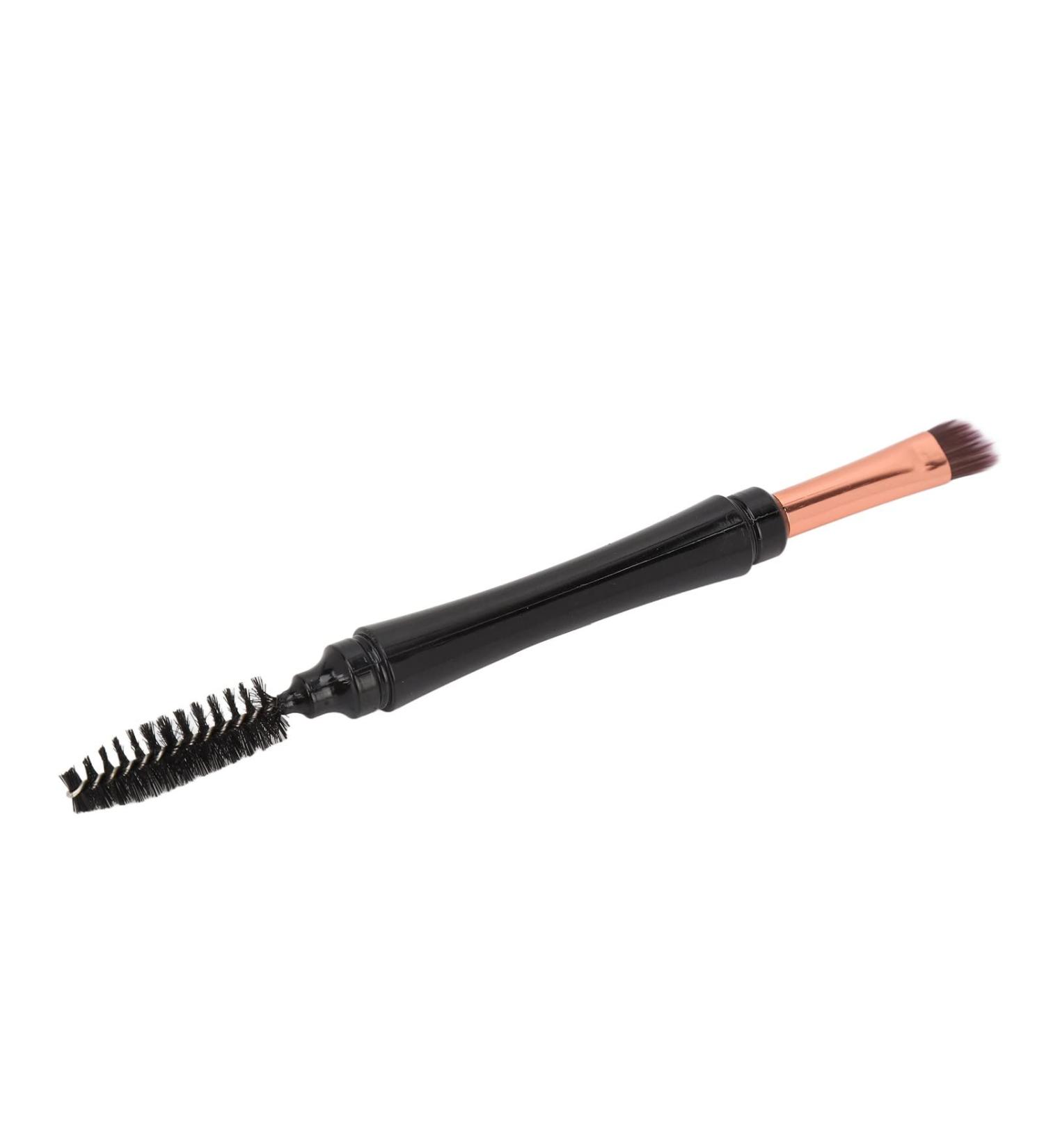 Double Ended Eyebrow Brush with with Covers Angled Brush Spiral Brow Brush Portable Flat Head Makeup Brush Eye Shadow Brush Smudge Brush Cosmetic Brush - Buy Online on GoSupps.com