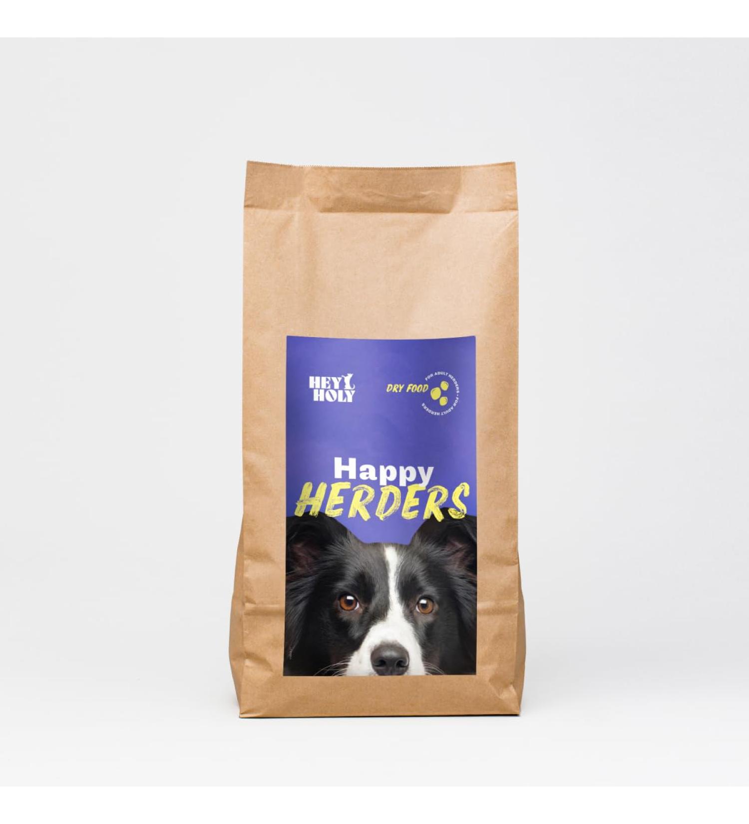Premium Dry Dog Food - Hey Holy Happy Herder - 40% Chicken Cereal Free 7kg - Ideal for Adult Herding Dogs - Buy Online on GoSupps.com
