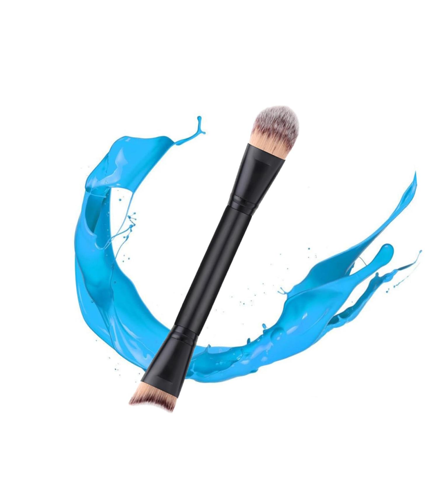 Beaupretty Dual Ended Brush Makeup ended brush cosmetics brush makeup brush poweder brush blush brush Bamboo wooden handle Blush Professional Makeup Brush - Buy Online on GoSupps.com