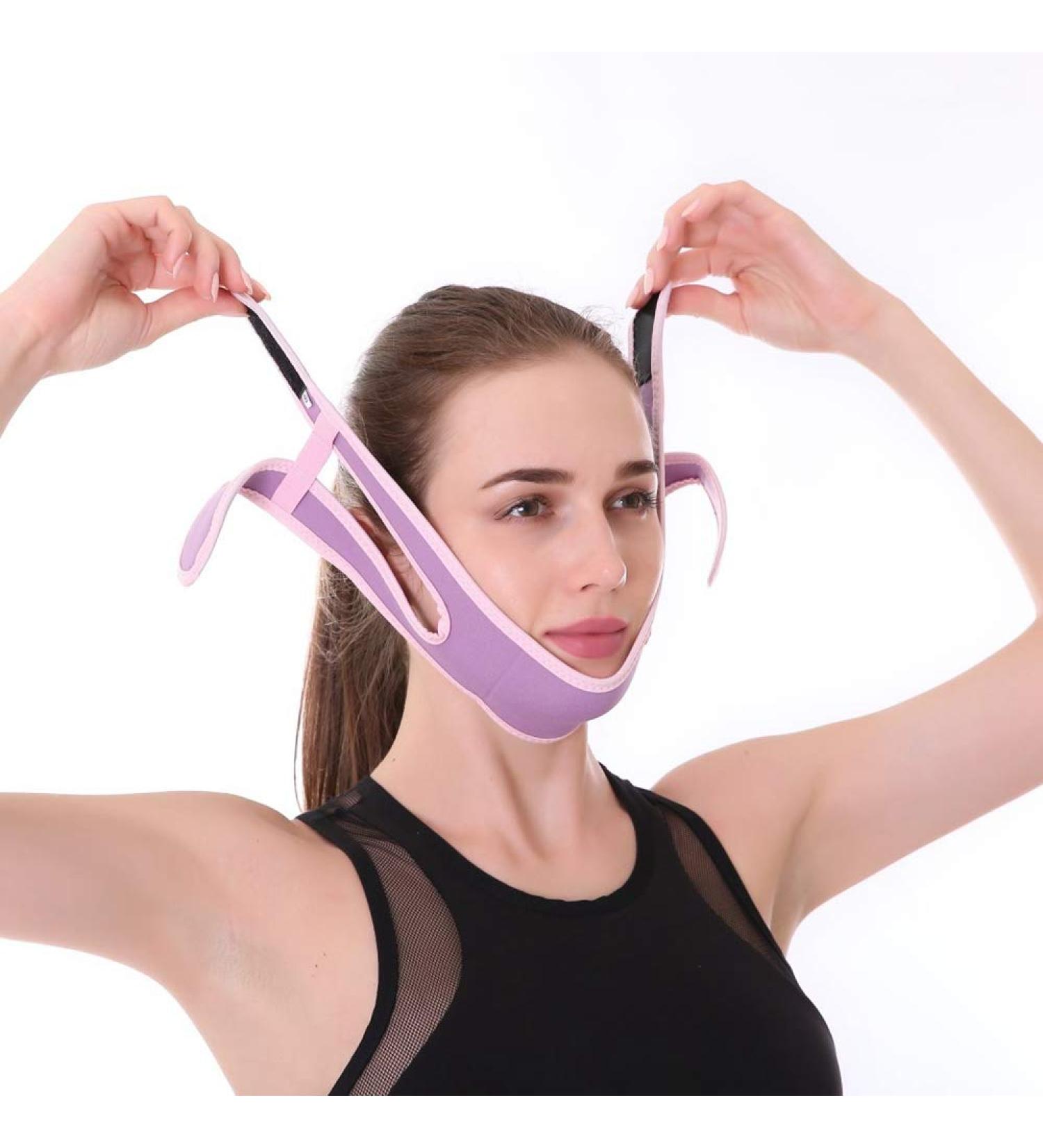Buy Stop Snoring Chin Strap | Anti-Snoring Jaw Reduction Relief for Men & Women - Purple | International Shipping Available - Buy Online on GoSupps.com