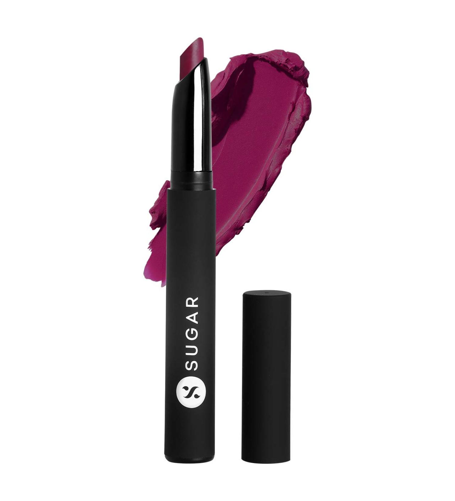 SUGAR Cosmetics Matte Attack Transferproof Lipstick - 08 Daft Pink - 2g (Deep Pink) | Long Lasting, Moisturizing, Matte Finish - Buy Online on GoSupps.com