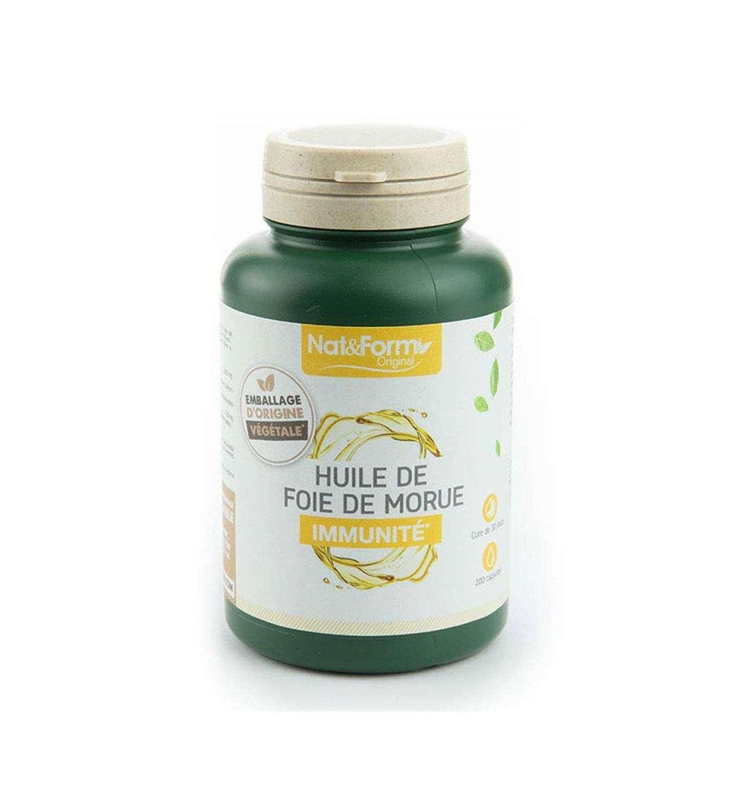 Nat&Form Huile de foie de morue 200 capsules