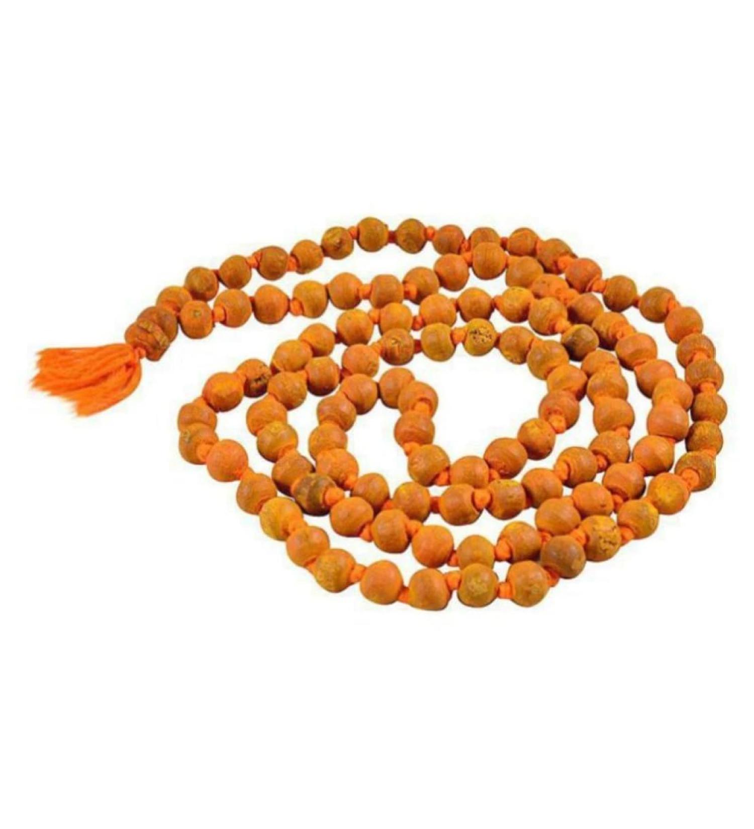 Haldi Mala Turmeric Rosary 108 Beads Haldi Japa Mala Rosary Baglamukhi Mala Original Turmeric Japa Mala (Pack of 1) - Buy Online on GoSupps.com