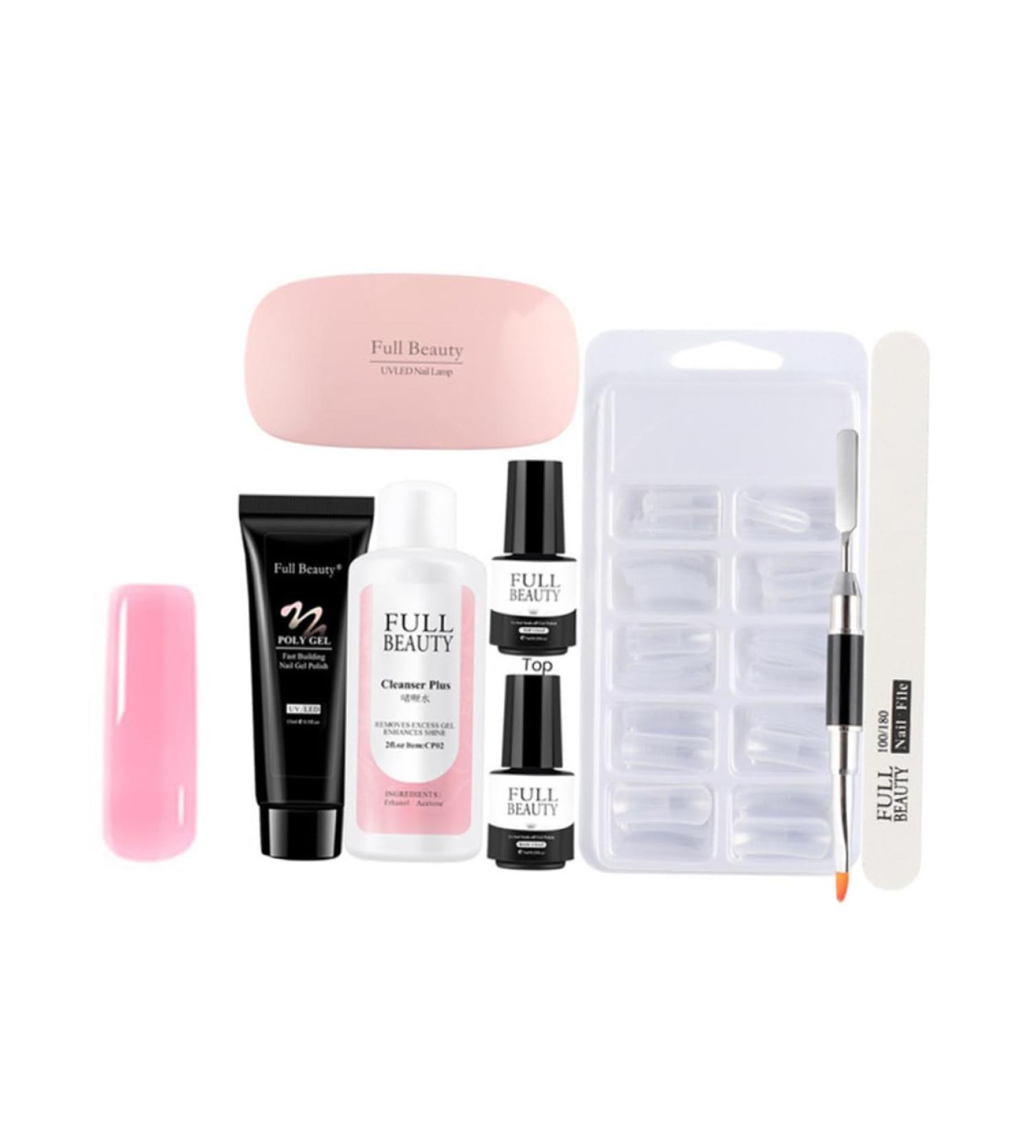 Gogogmee 1 Set Pieces Manicure Tools Set Nail Polish Kit Nail Polish Gel Nail Kits Nail Grooming Kit Mini Tools Nail Gel Nail Art Kit Nail Extension Tips Professional Nail Lamp Plastic 17.8x1.5cm As Shown - Buy Online on GoSupps.com