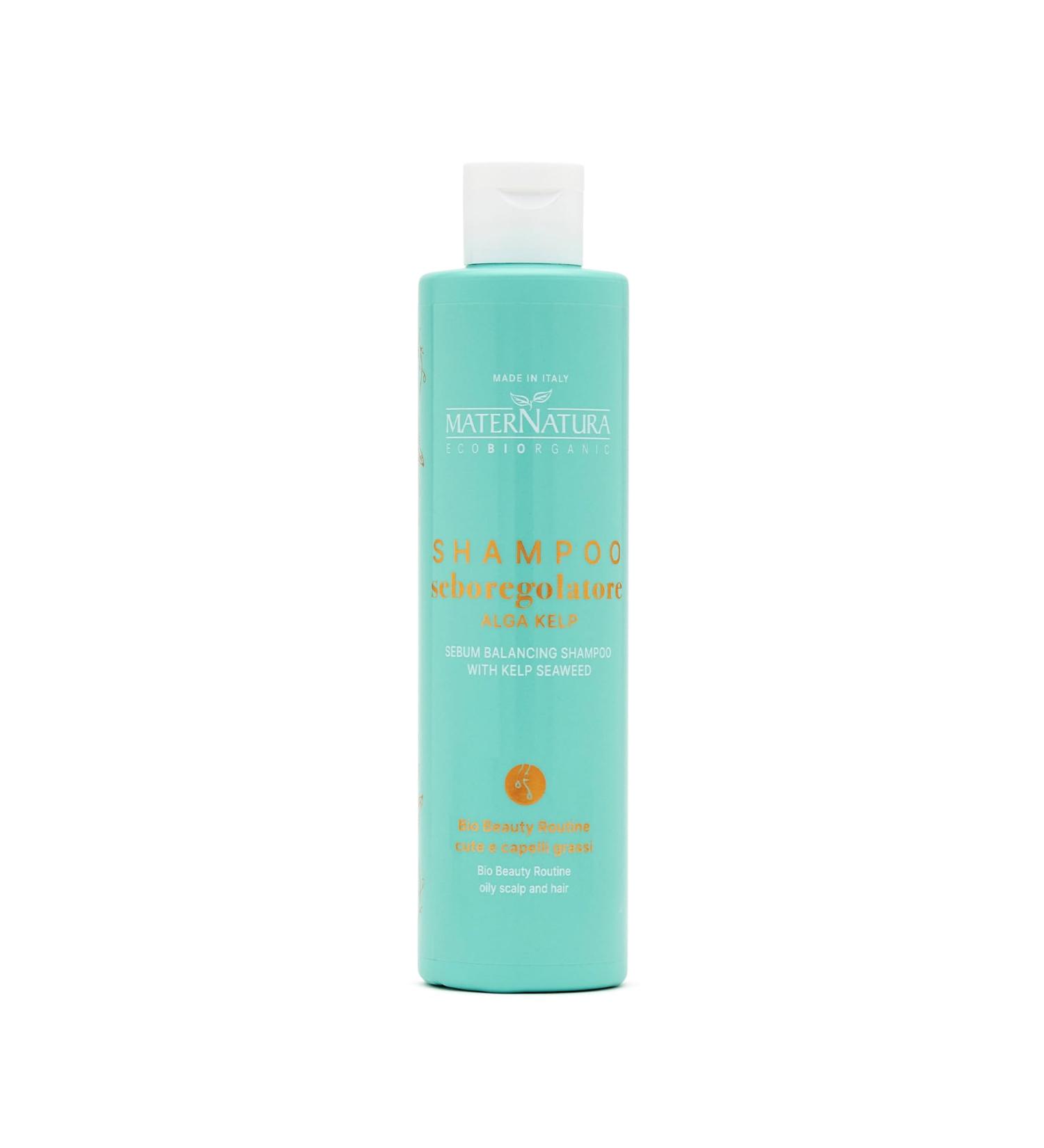  Maternatura Maternatura Kelp Seaweed Sebum Regulating Shampoo normalizes sebaceous gland activity gently cleanses skin ideal for oily hair and a cute beauty routine organic - 250 ml - Buy Online on GoSupps.com