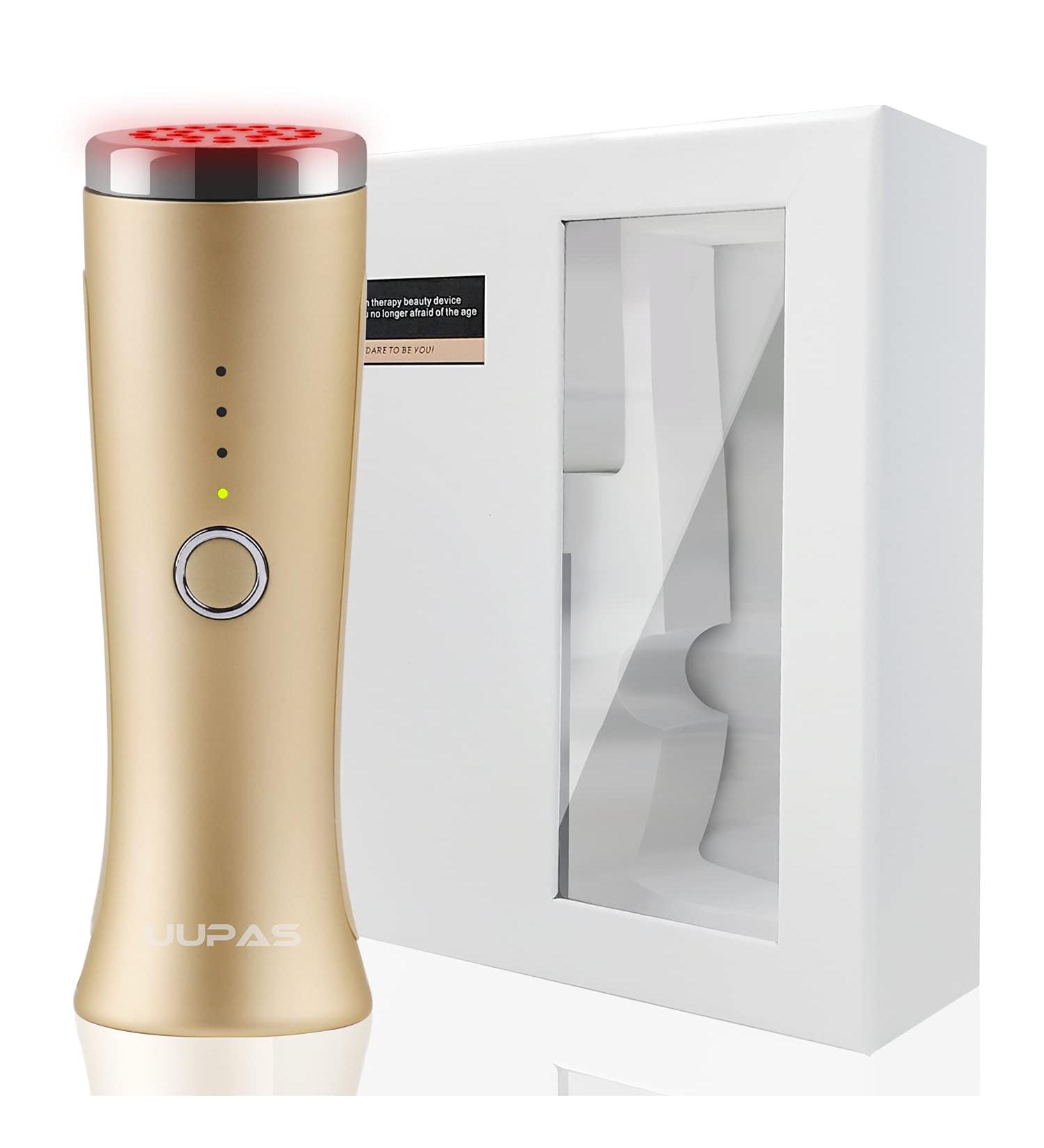 FDA Cleared Red Light Therapy Facial Massager for Anti-Aging and Wrinkle Removal - Buy Online on GoSupps.com