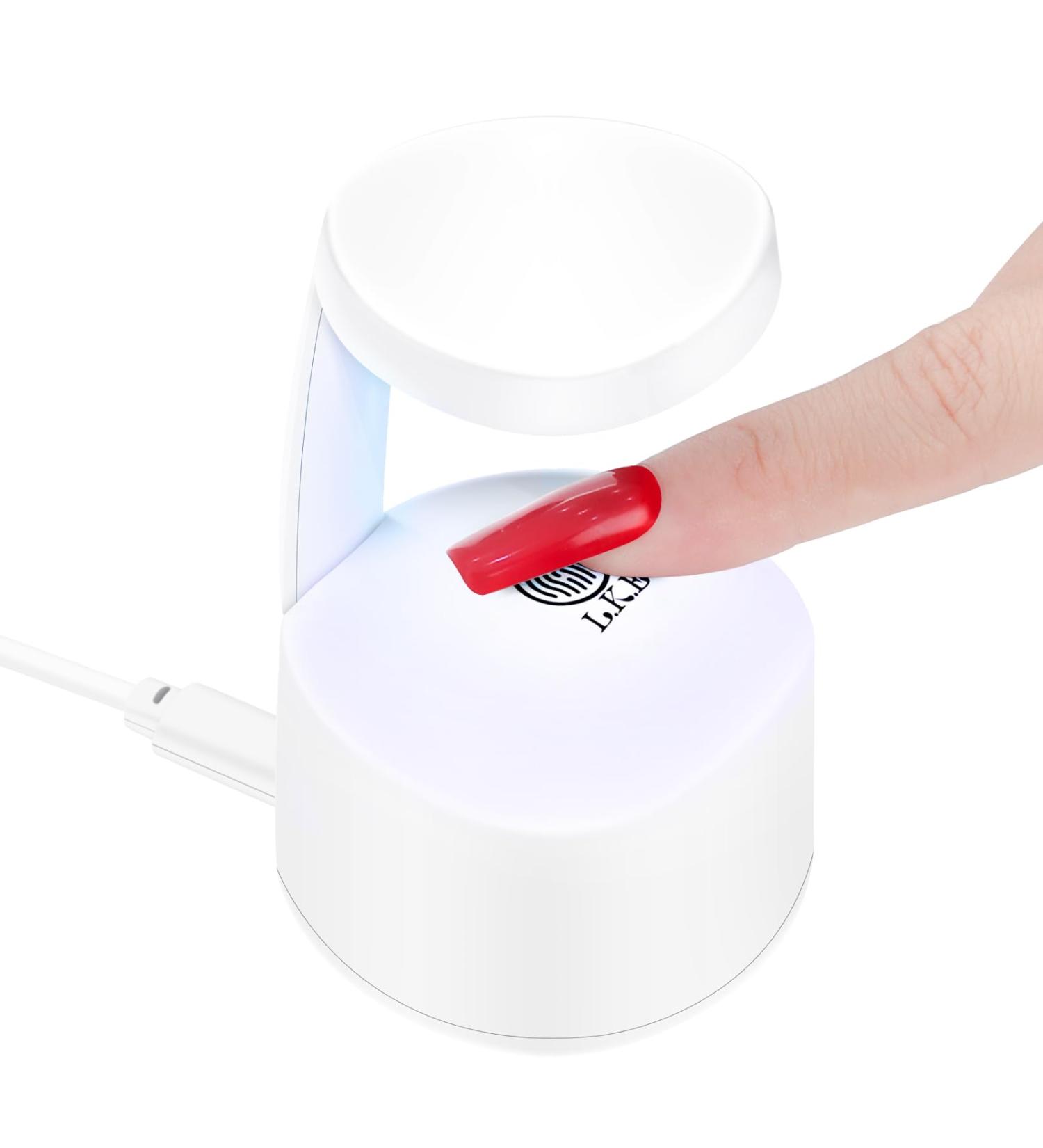 LKE Mini UV Lamp for Nails - 2x Faster Drying Infrared Sensor Type C Cable - Compact Nail Dryer for Home & Gifts - #1 Mini Nail Lamp - Buy Online on GoSupps.com
