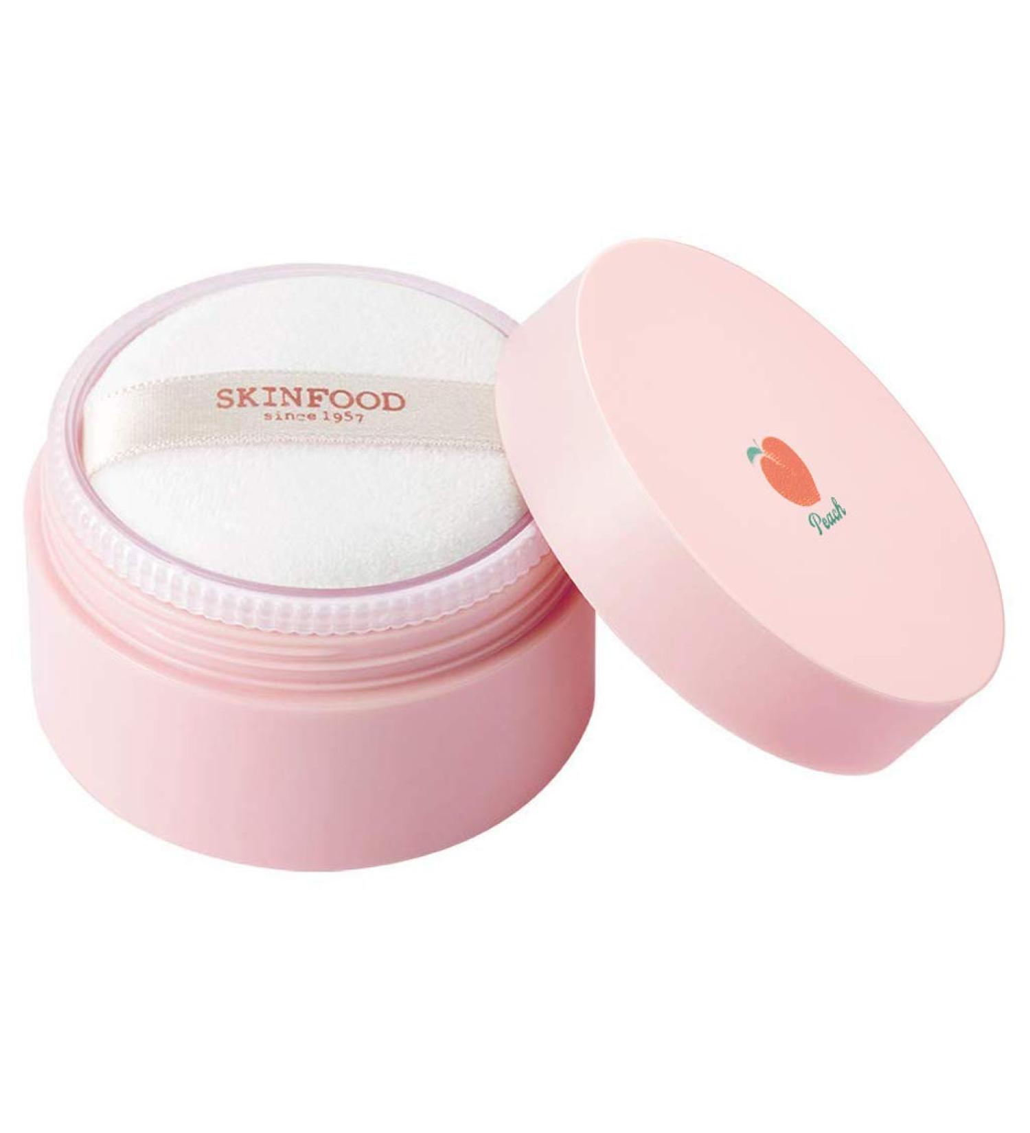 Skin Food Peach Cotton Multi-Finish Powder 15g | Korean Peach Extract Calamine Sebum Control for Greasy Skin - Buy Online on GoSupps.com
