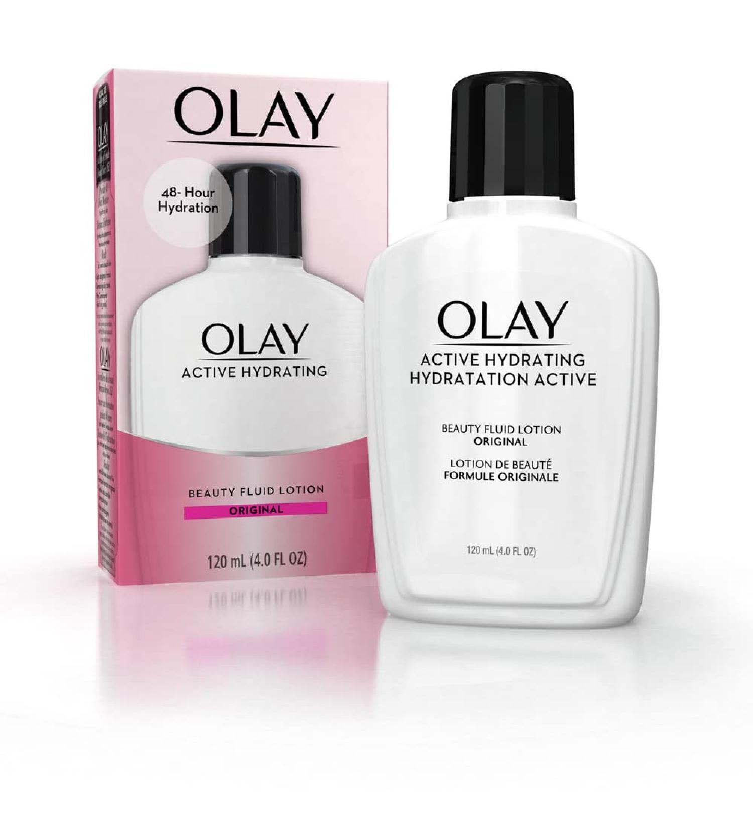Olay Active Hydrating Beauty Fluid Lotion 120 mL - Hydrating Skincare Essential - Buy Online on GoSupps.com