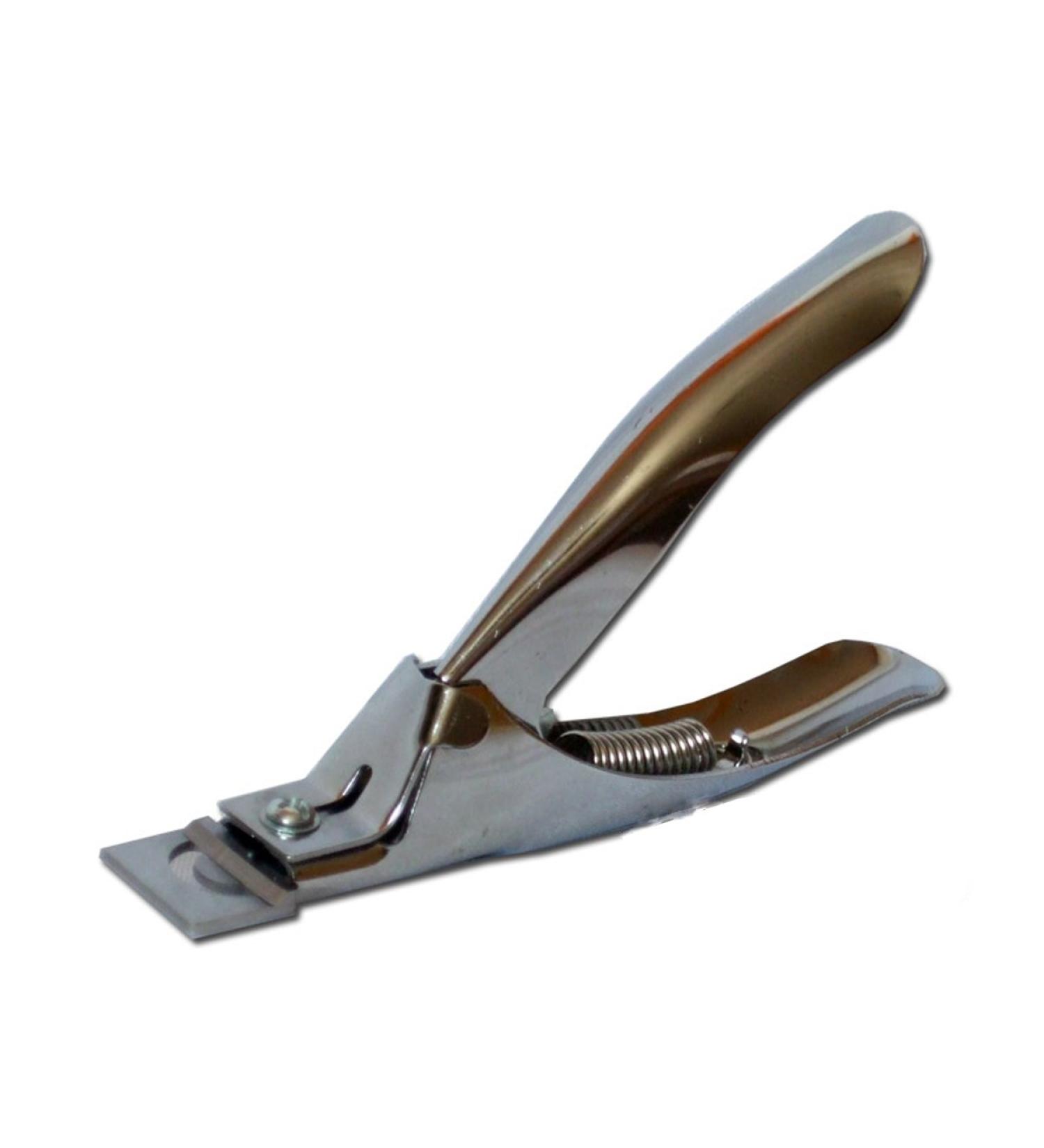 Tipcutter for shortening artificial nails Nail design in studio quality silver