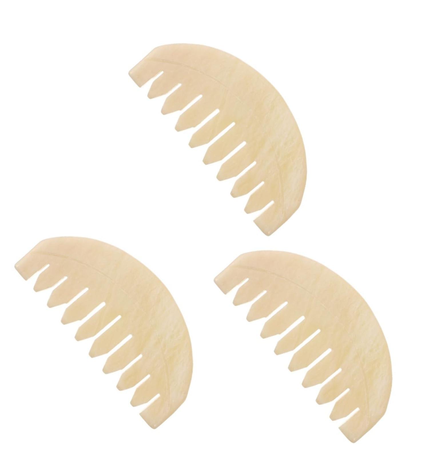 Magiclulu 3-Pack Jade Combs for Scalp & Body Massage | Eco-Friendly Head Massage Tool | Enhance Relaxation & Wellness - Buy Online on GoSupps.com