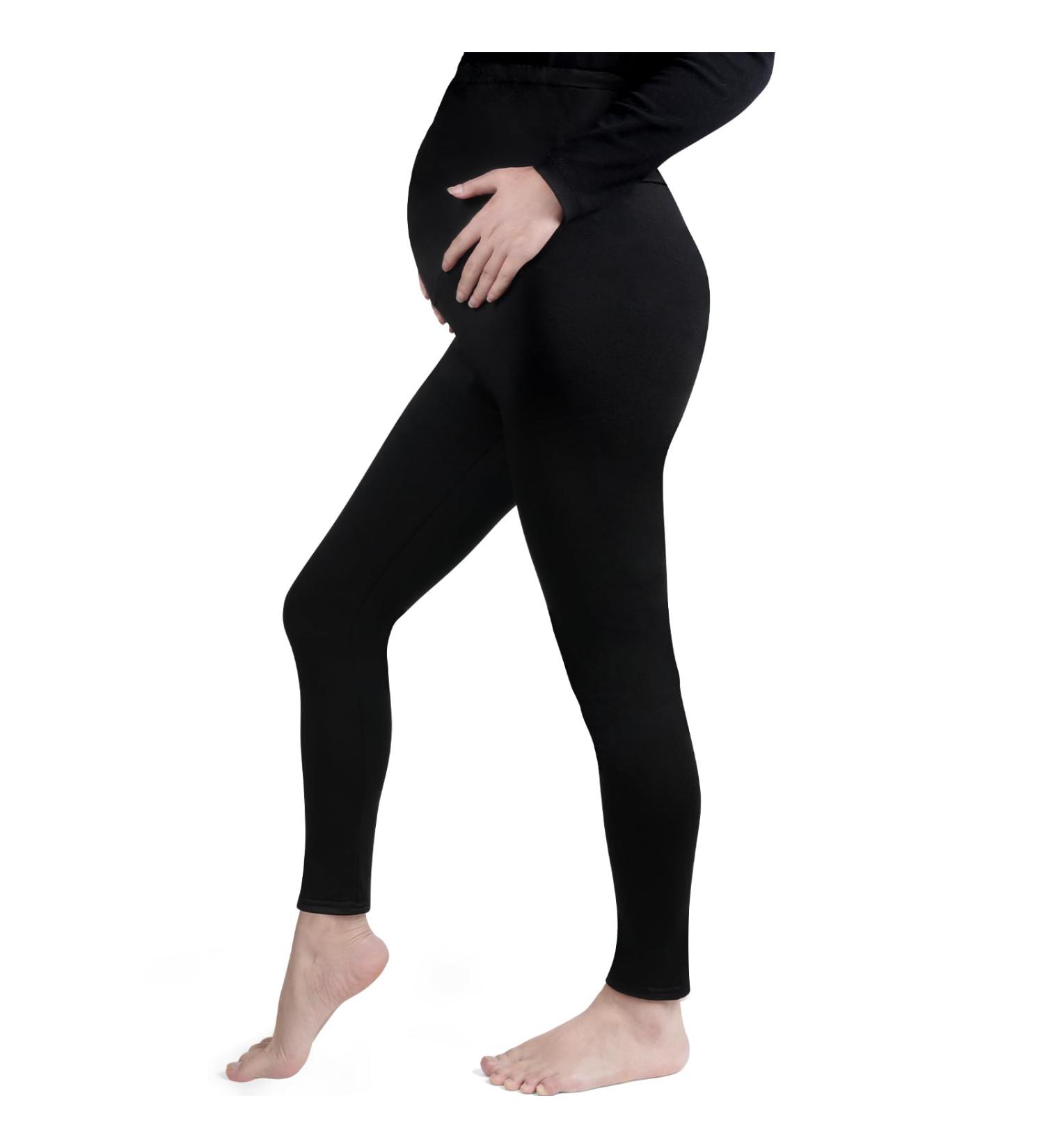 Aomig Women's Maternity Leggings | Over Bump High Waisted Pants for Pregnancy Yoga & Pajama | Full Length Cropped Elastic Waist - Buy Online on GoSupps.com