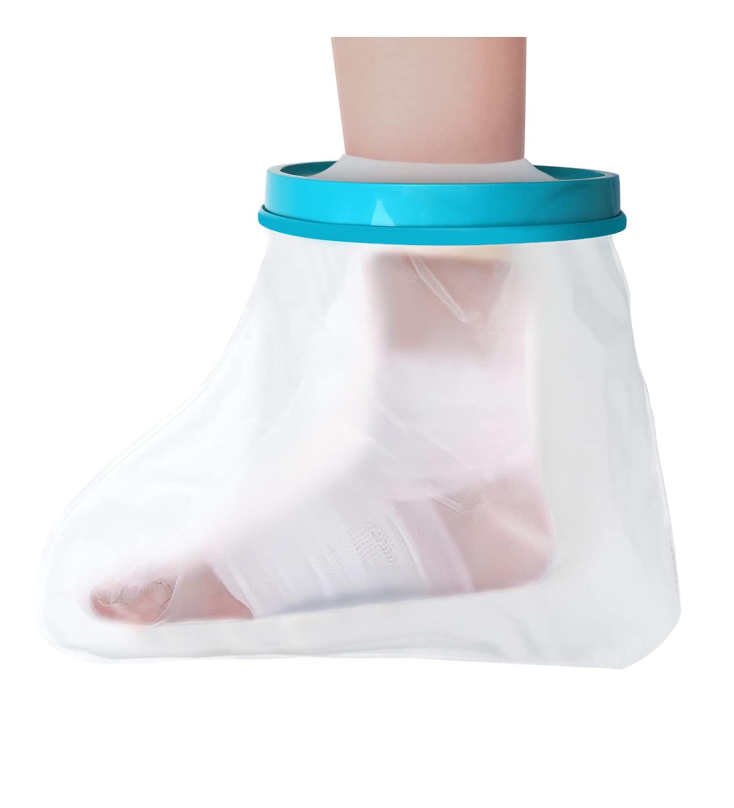 Waterproof Fasola Cast Cover Foot for Shower - Reusable Protector for Toe, Ankle Wound, Burns - Keep Wounds and Bandage Dry - Leg Cast Bag for Plaster Foot Dressing - S Waterproof - Buy Online on GoSupps.com