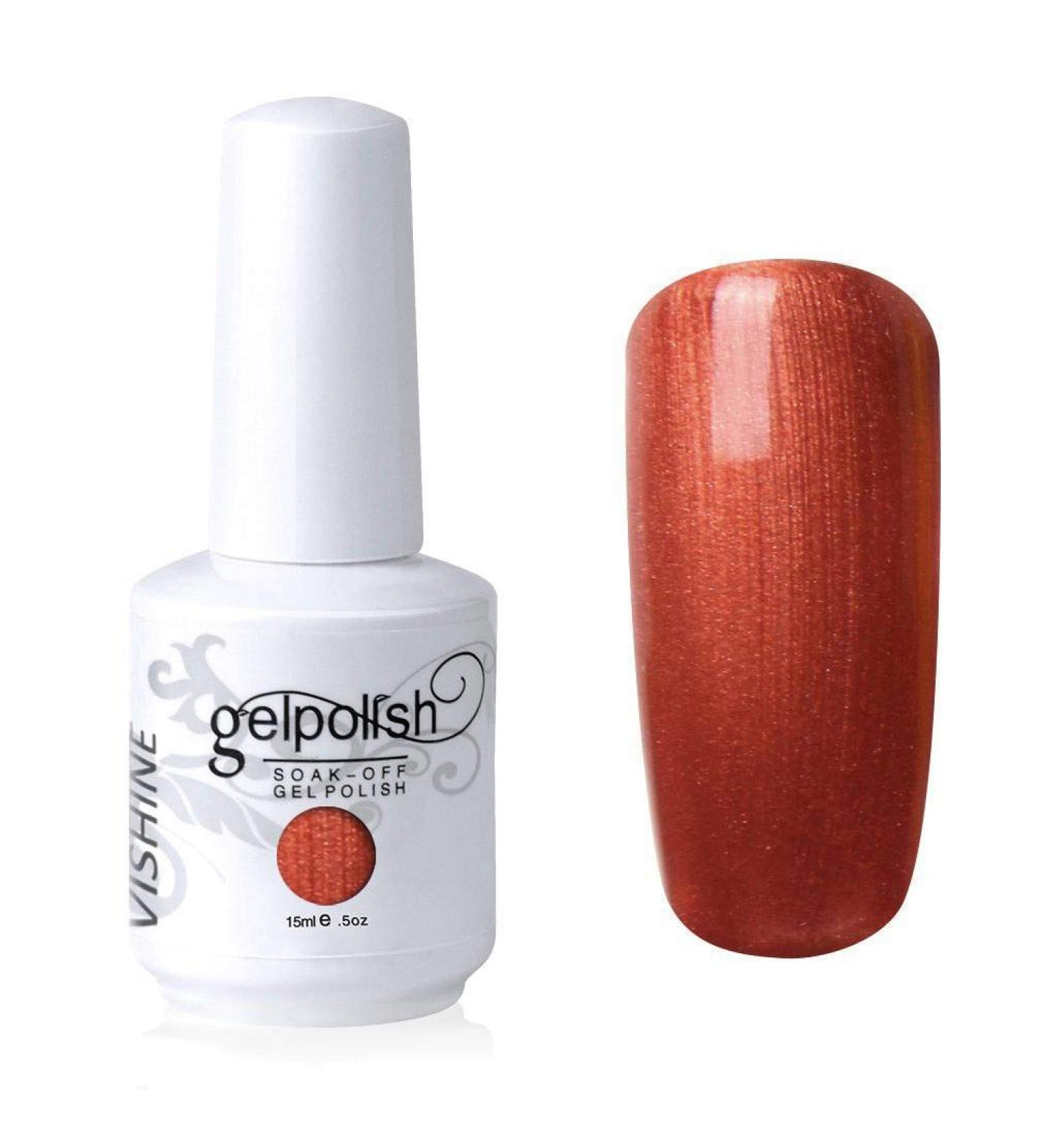 Vishine Soak-off Gel Polish Lacquer Nail Art UV LED Manicure Varnish 15ml Tomato(277) #277 - Buy Online on GoSupps.com