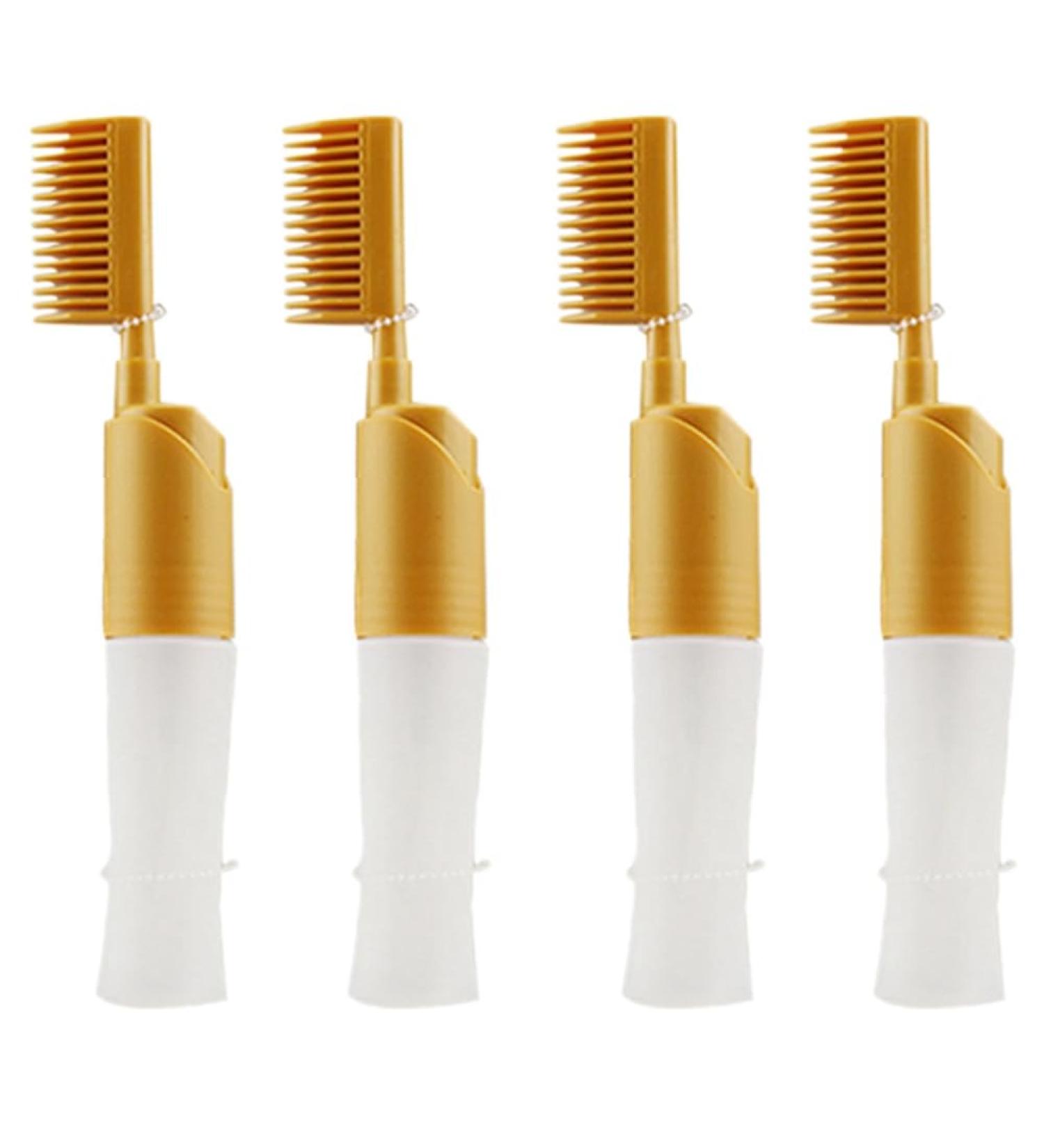Zerthaus 4X Hair Dyeing Comb Hair Dyeing Brush with Bottle DIY Combing Salon Dyeing Baking Oil Brush Hair Dye Tool - Buy Online on GoSupps.com