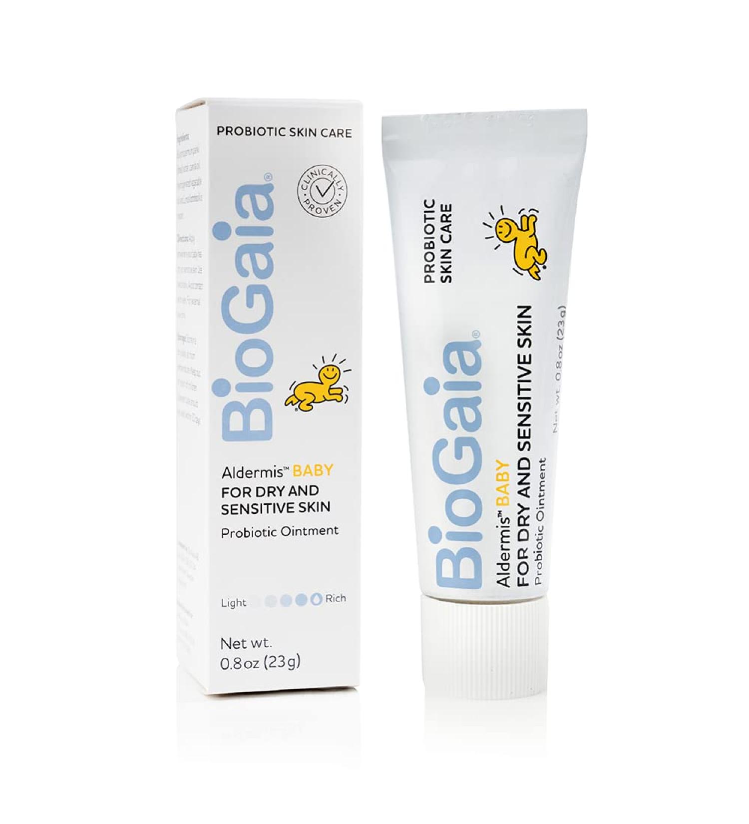 BioGaia Aldermis Baby Probiotic Ointment - Soothes Dry & Irritated Skin, Plant-Based, 0.8oz - Buy Online on GoSupps.com