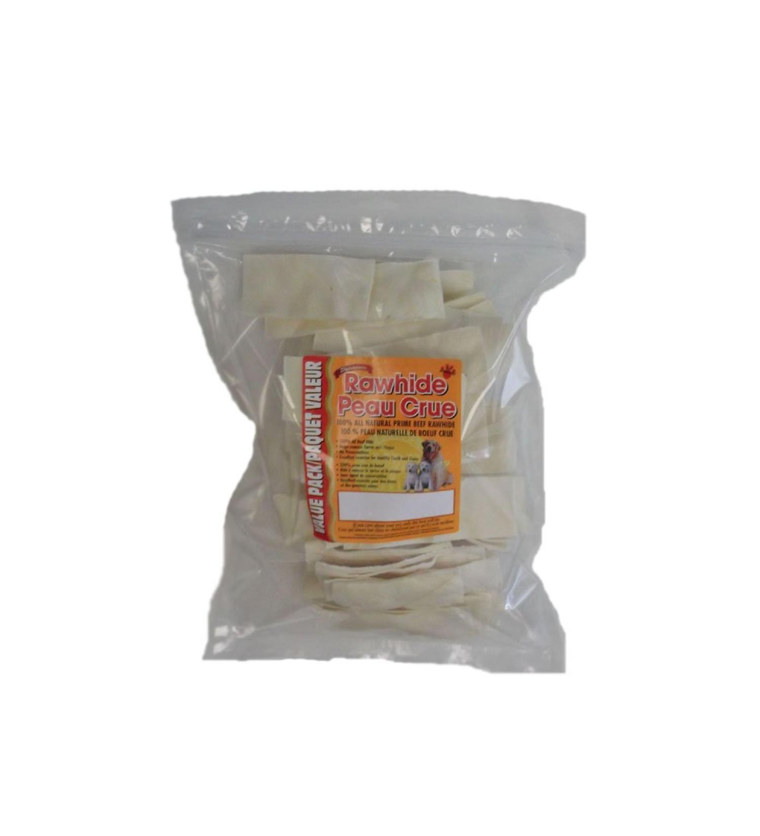 Masters Best Friend 32916314 Premium White Rawhide 2lb Natural Strips Each 1 Piece One Size