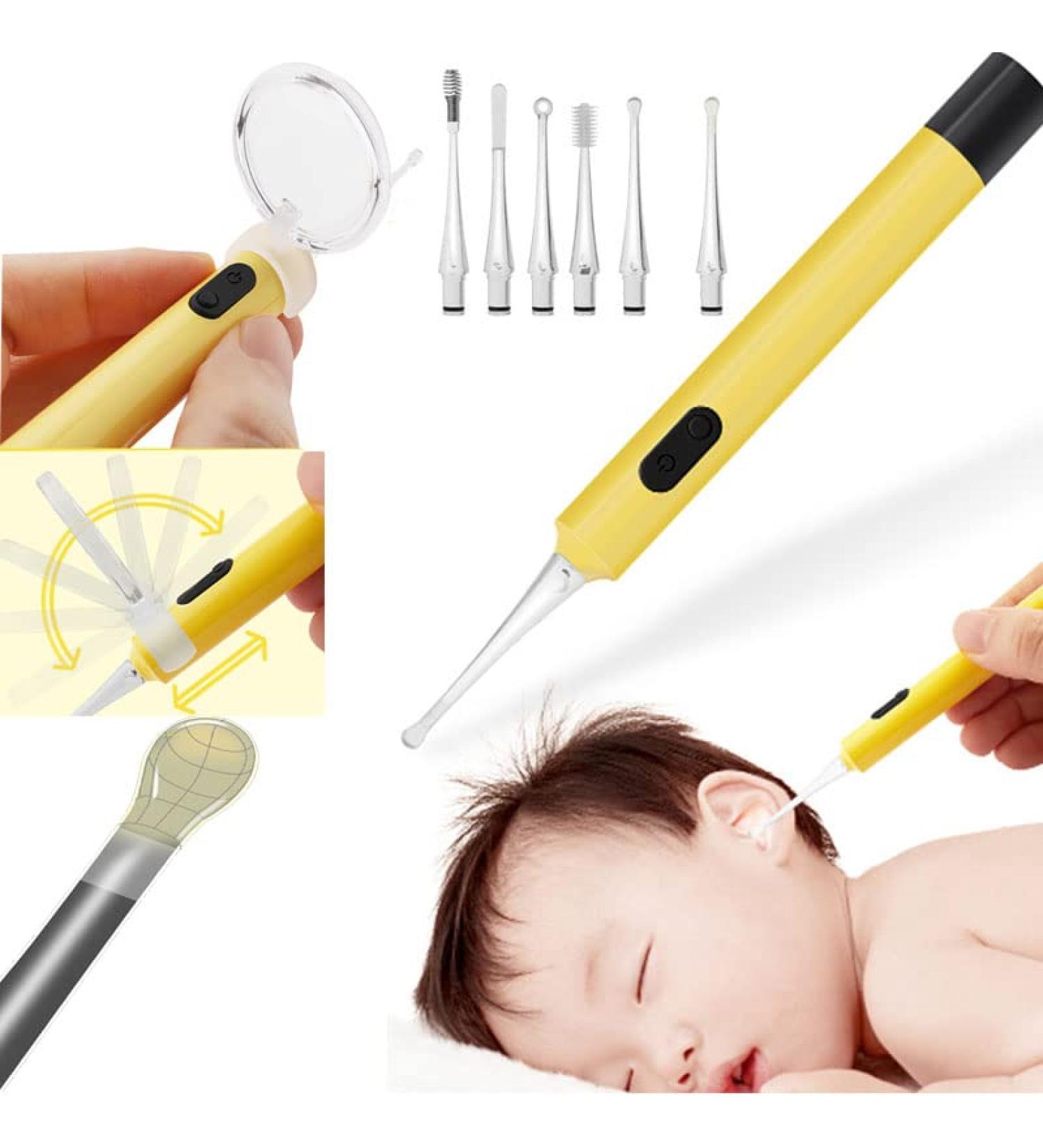 AGGICE Lemon Yellow Ear Wax Picker | Ear Wax Removal Kit for Adults & Kids - Buy Online on GoSupps.com