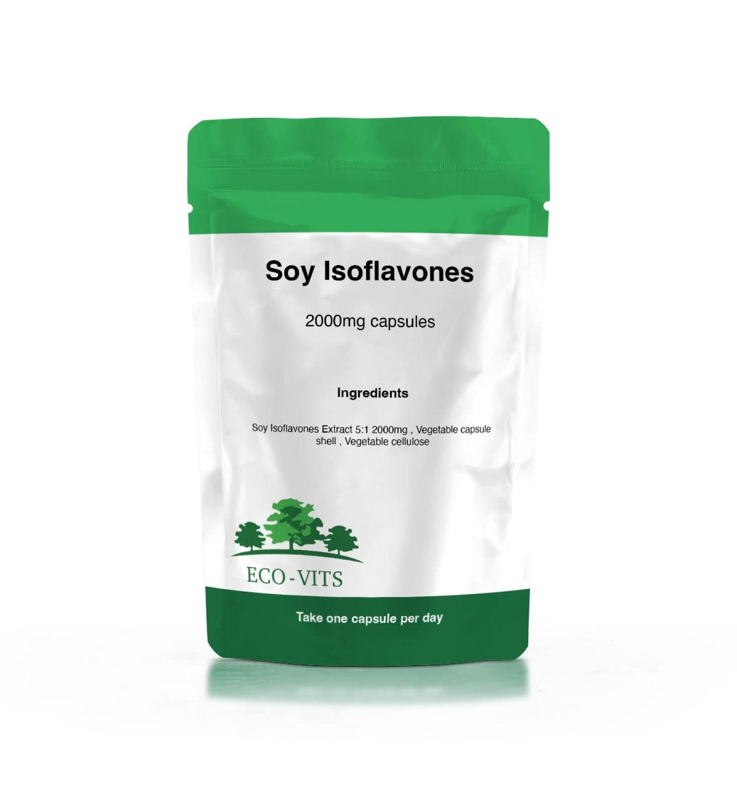 Soy ISOFLAVONES 2000mg 365 Capsules - Buy Online on GoSupps.com