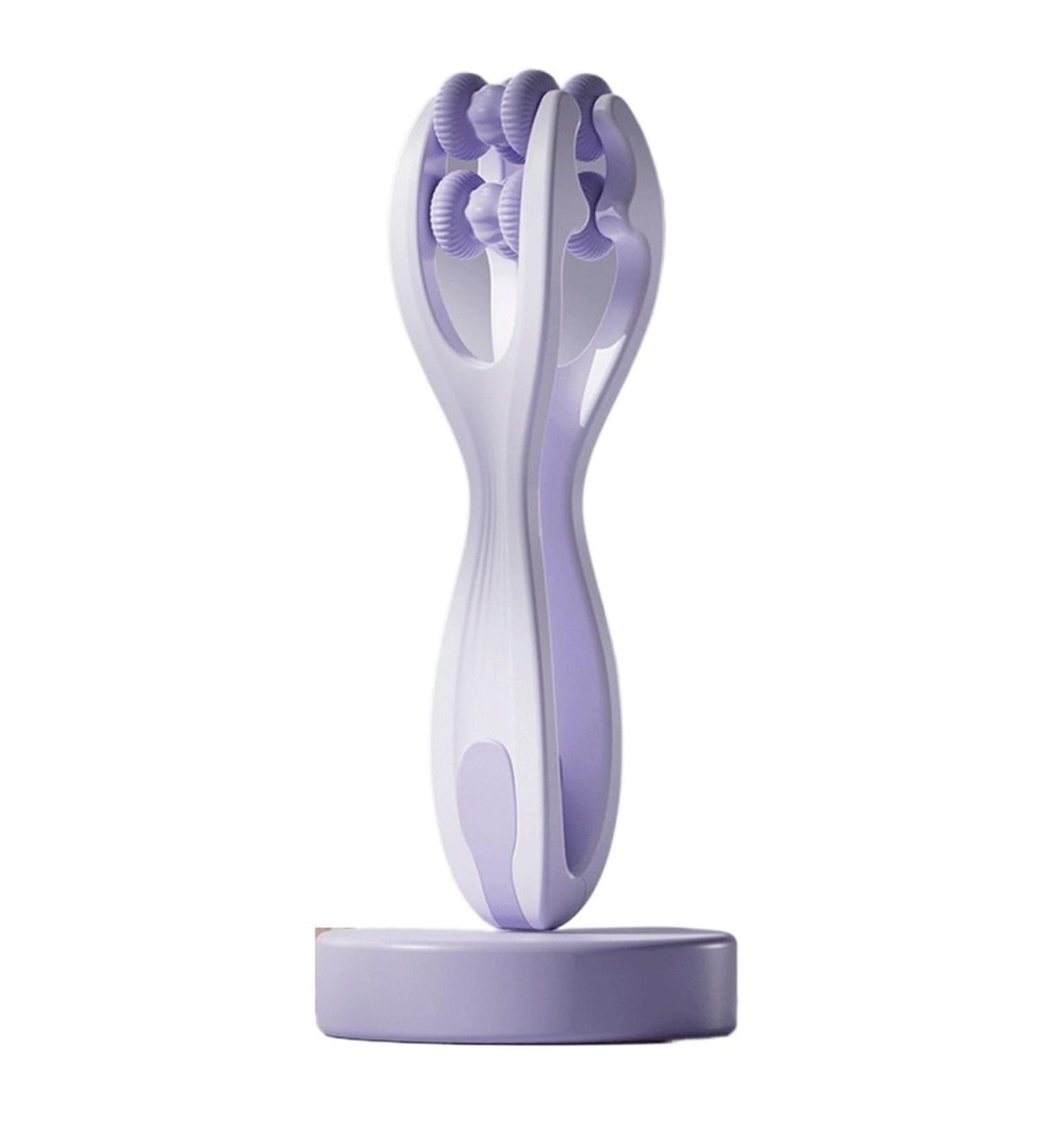 Double Roller Finger Massage Device - Wrist Massage Tool with 2 Options for Blood Circulation & Hand Pain Relief | Non-Slip Handle Trigger Point Therapy - Buy Online on GoSupps.com