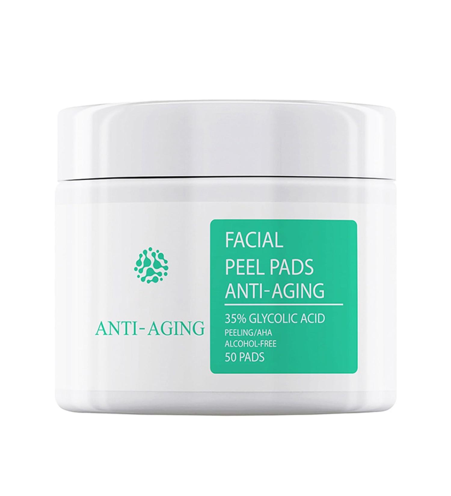 35% Glycolic Acid Pads for Face & Body Exfoliating AHA Resurfacing Pads with Vitamins B5 C & E and Green Tea for Fine Lines & Wrinkles 50 Count - Buy Online on GoSupps.com