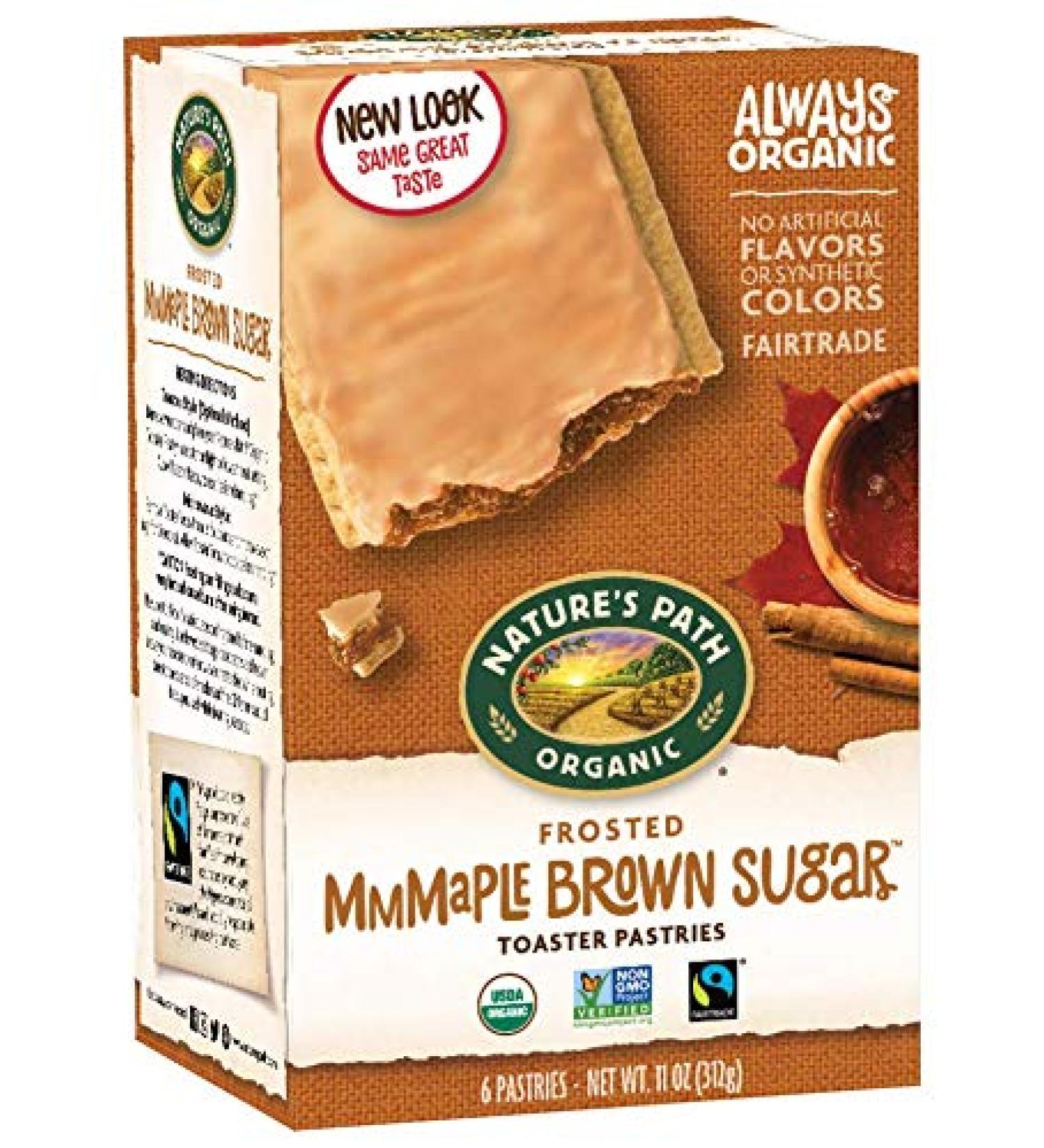 Toaster Pastries, Brown Sugar Maple Cinnamon, Frosted (6 per box), Organic, 11 oz.