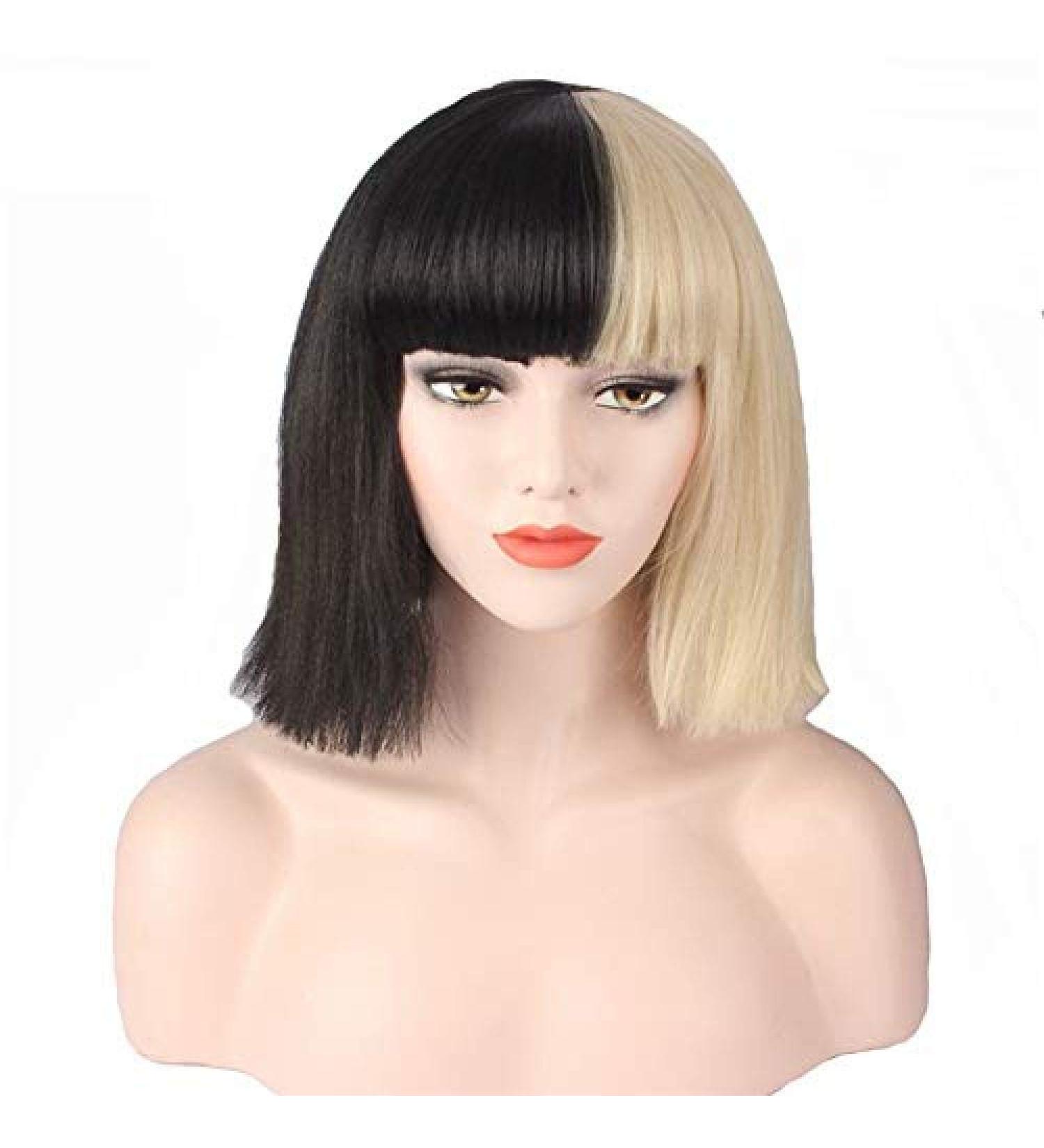 BGHJUE 28cm Bob Wig for Black & White Women - Brazilian Straight Glueless Lace Hair - Buy Online on GoSupps.com